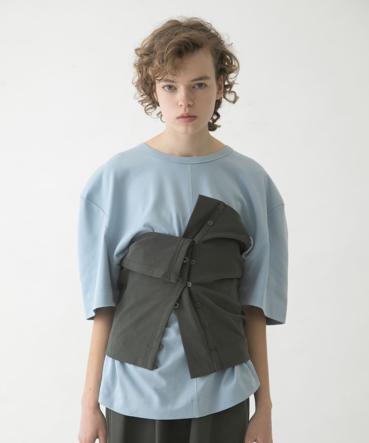 puff shoulder big tee