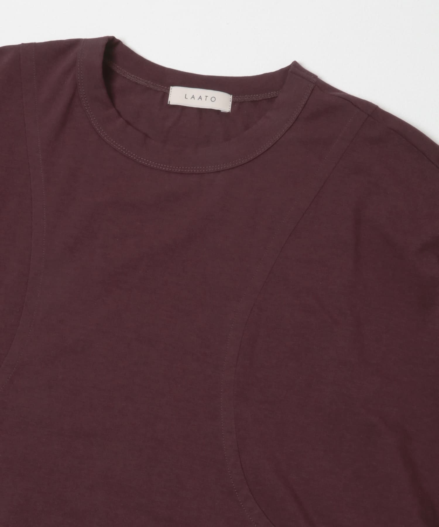 shirring over tee マロン Free