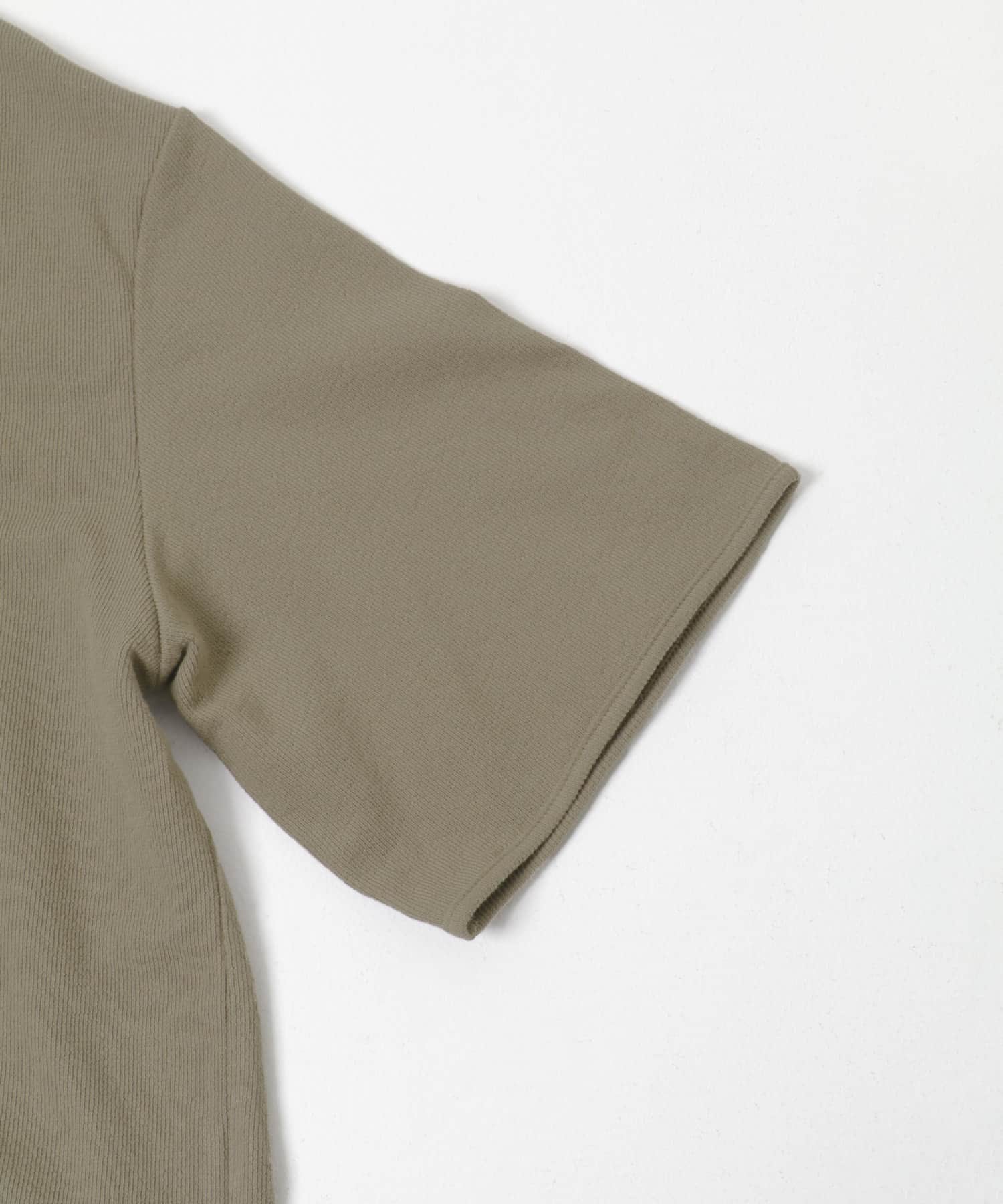 open collared tee モス Free