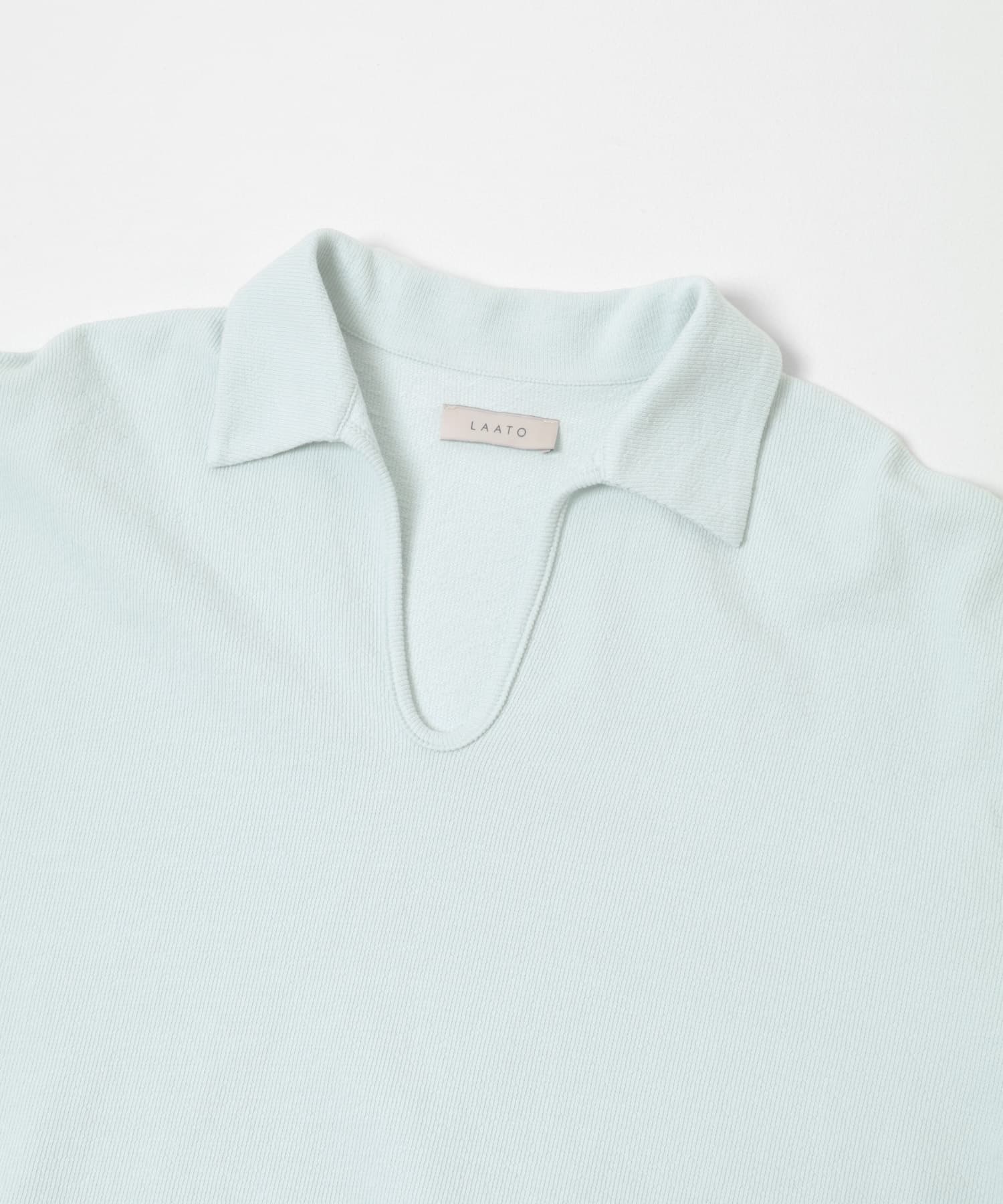 open collared tee スカイ Free