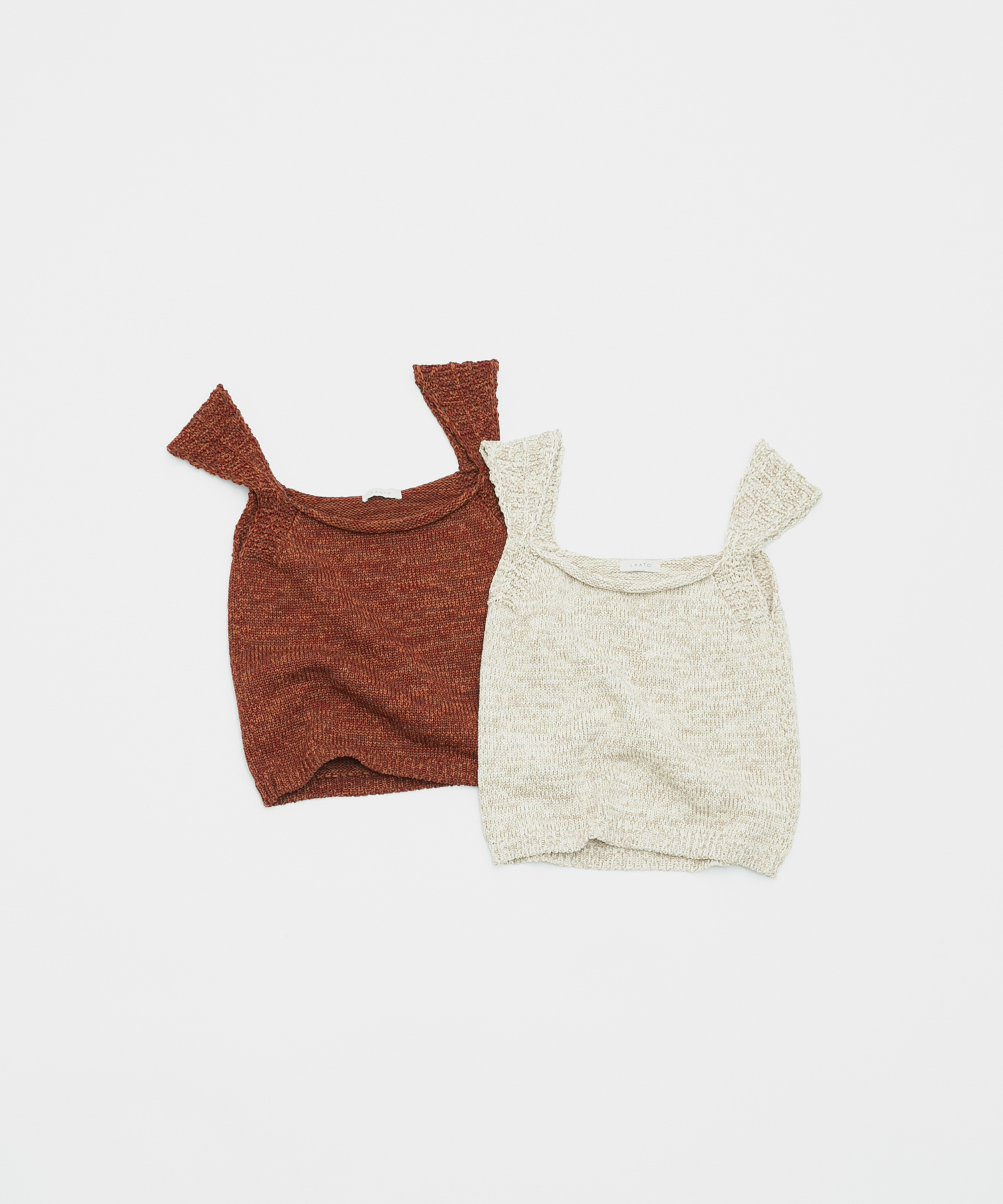 knit tank top クリーム Free
