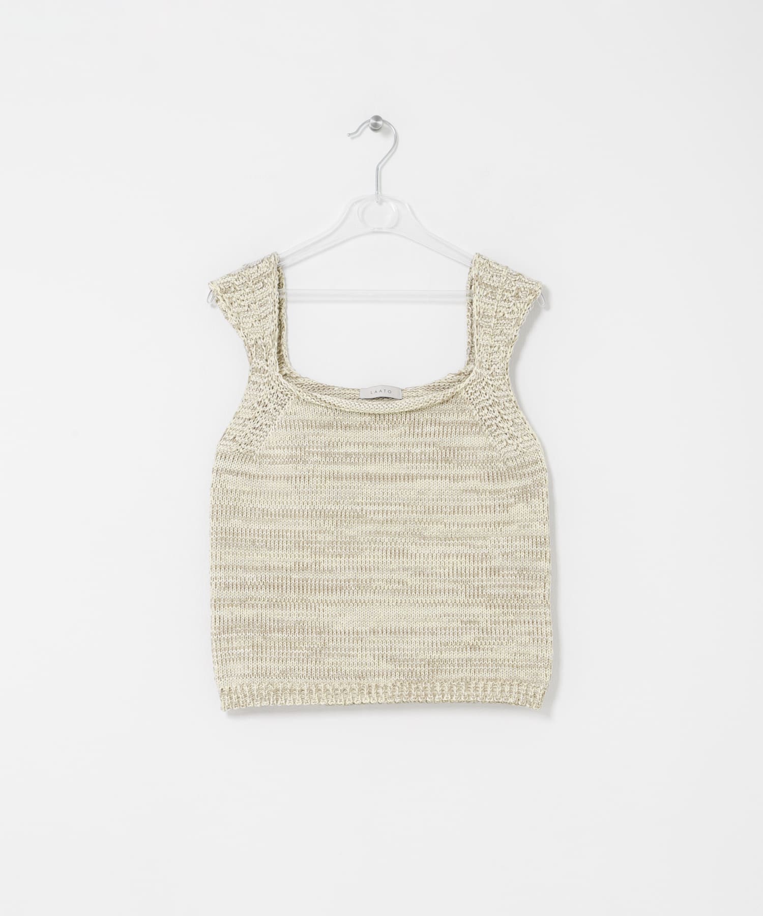knit tank top クリーム Free