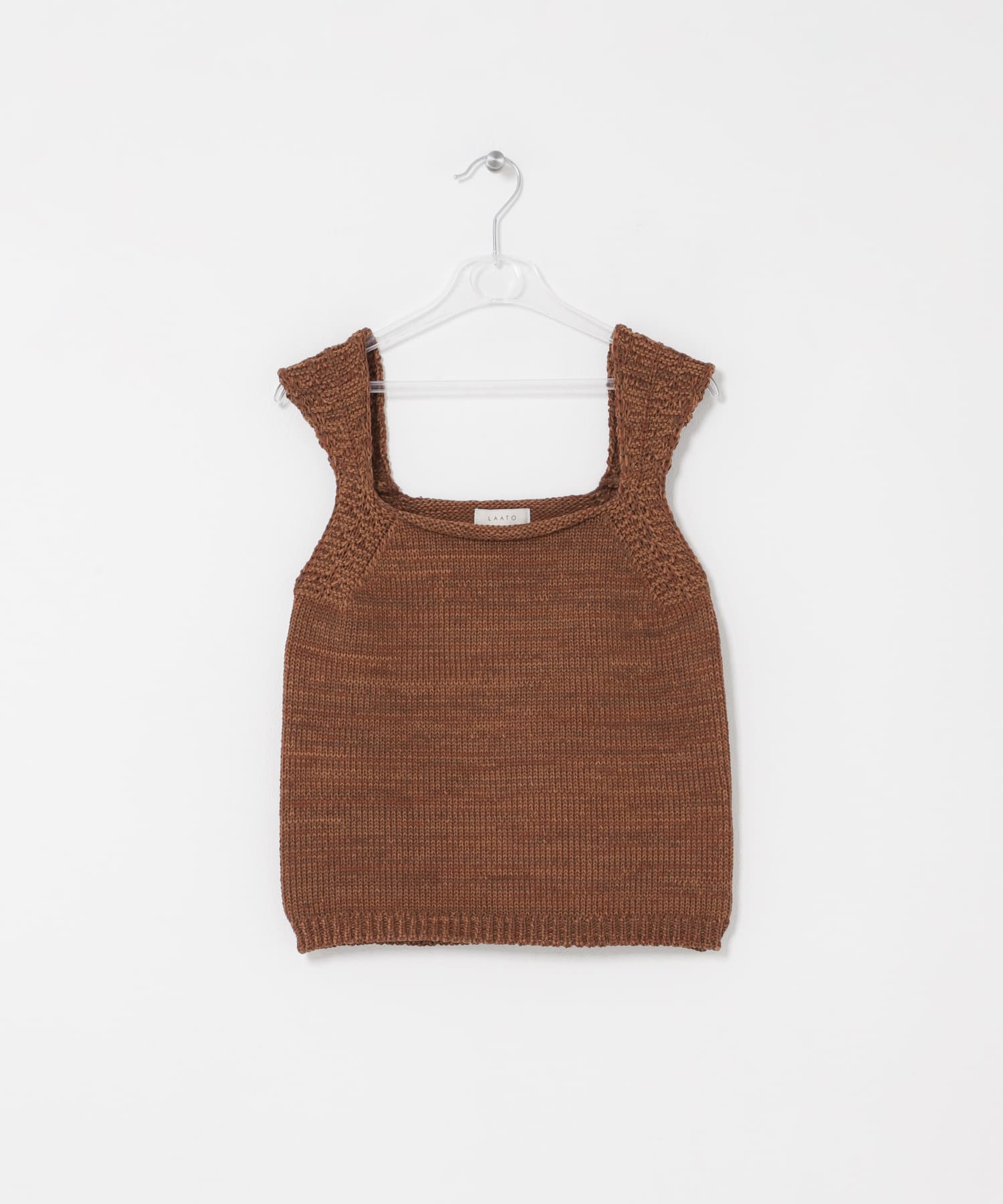 knit tank top サンゴ Free