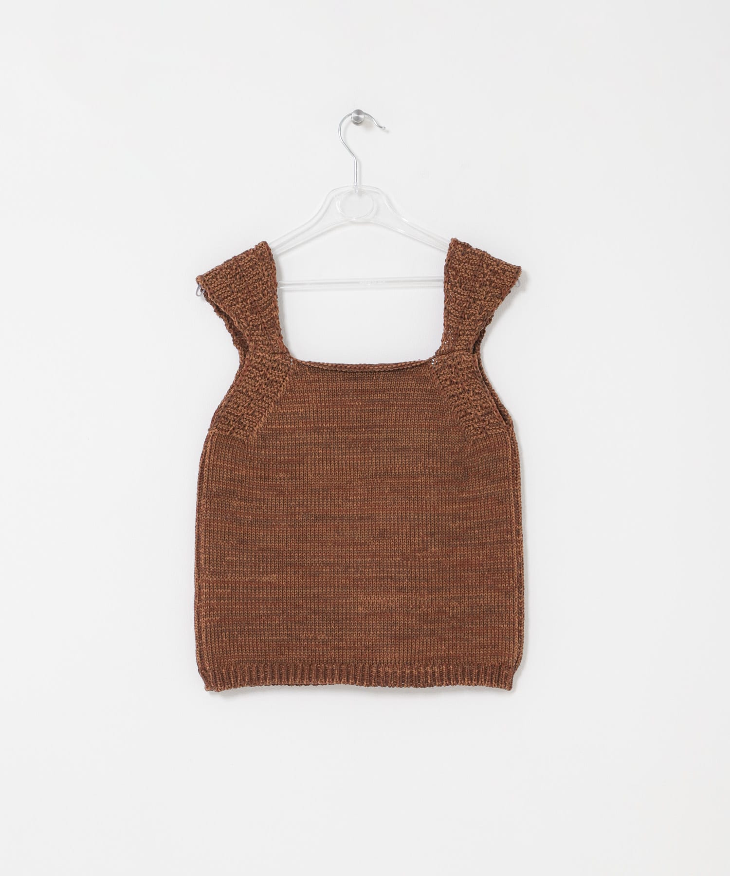 knit tank top サンゴ Free