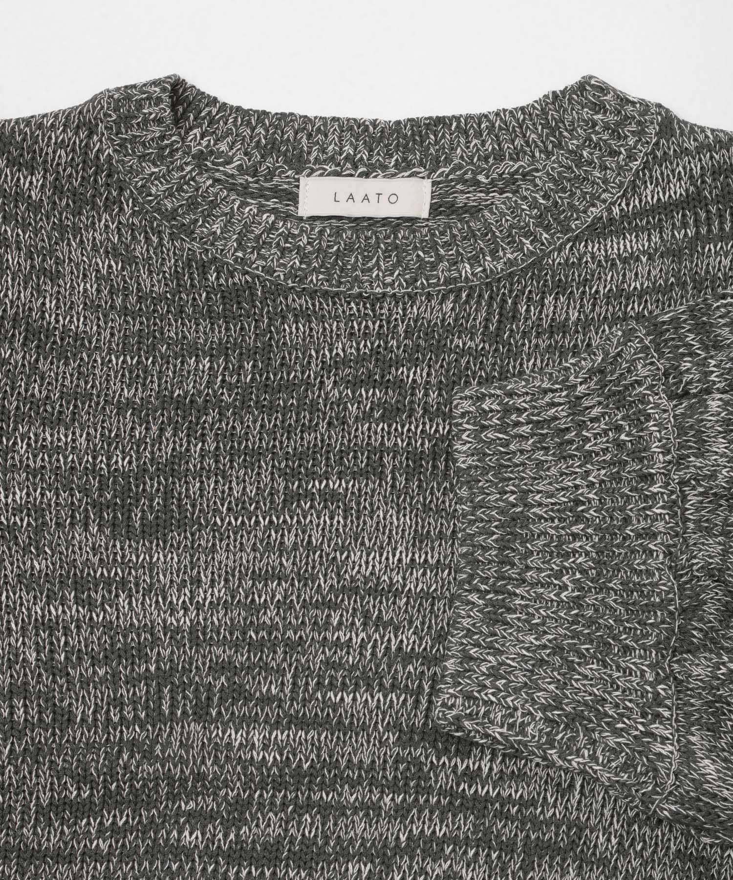 lantern sleeve knit シャドウ Free