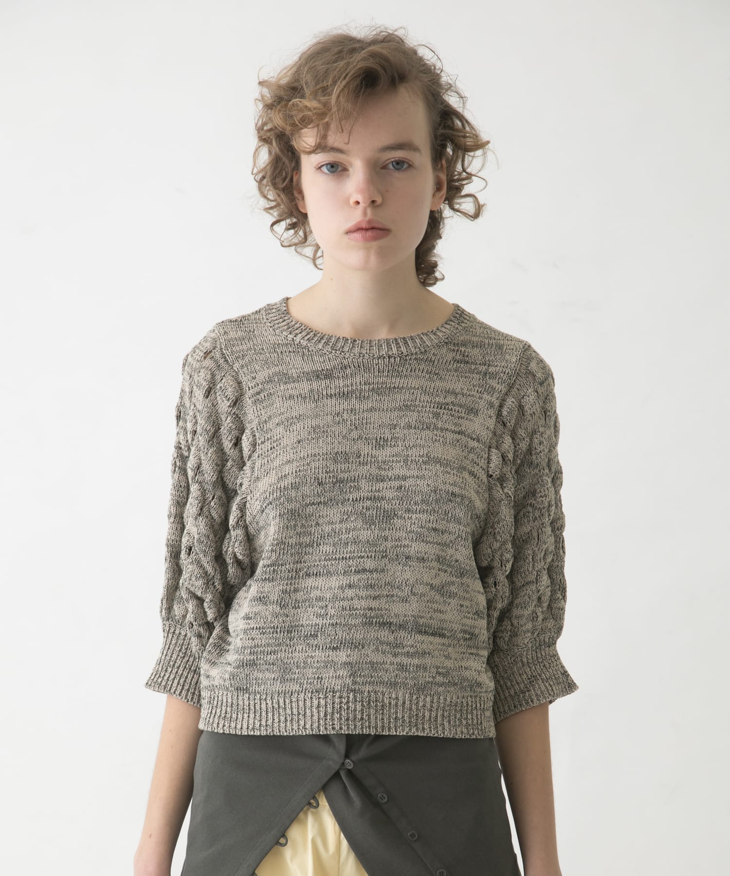 lantern sleeve knit