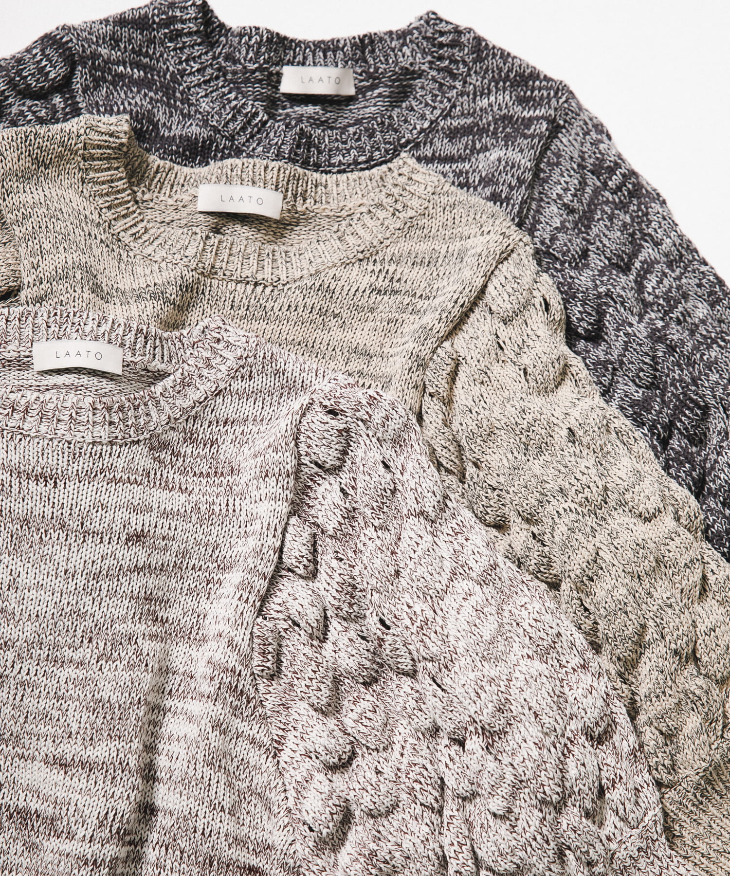 lantern sleeve knit バニラ Free