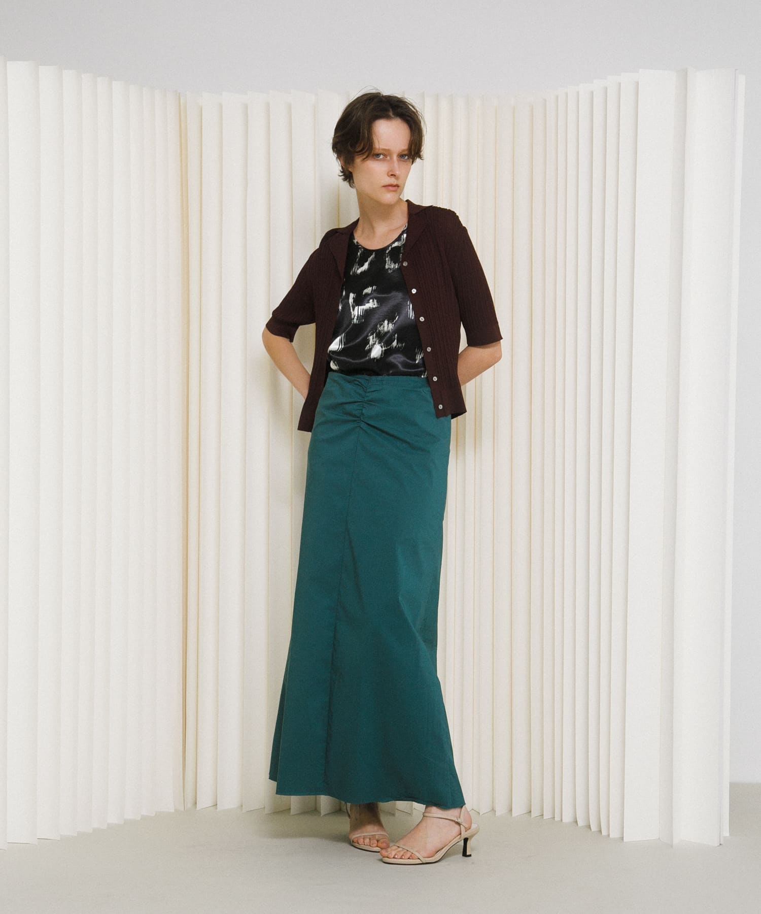 sleek long skirt