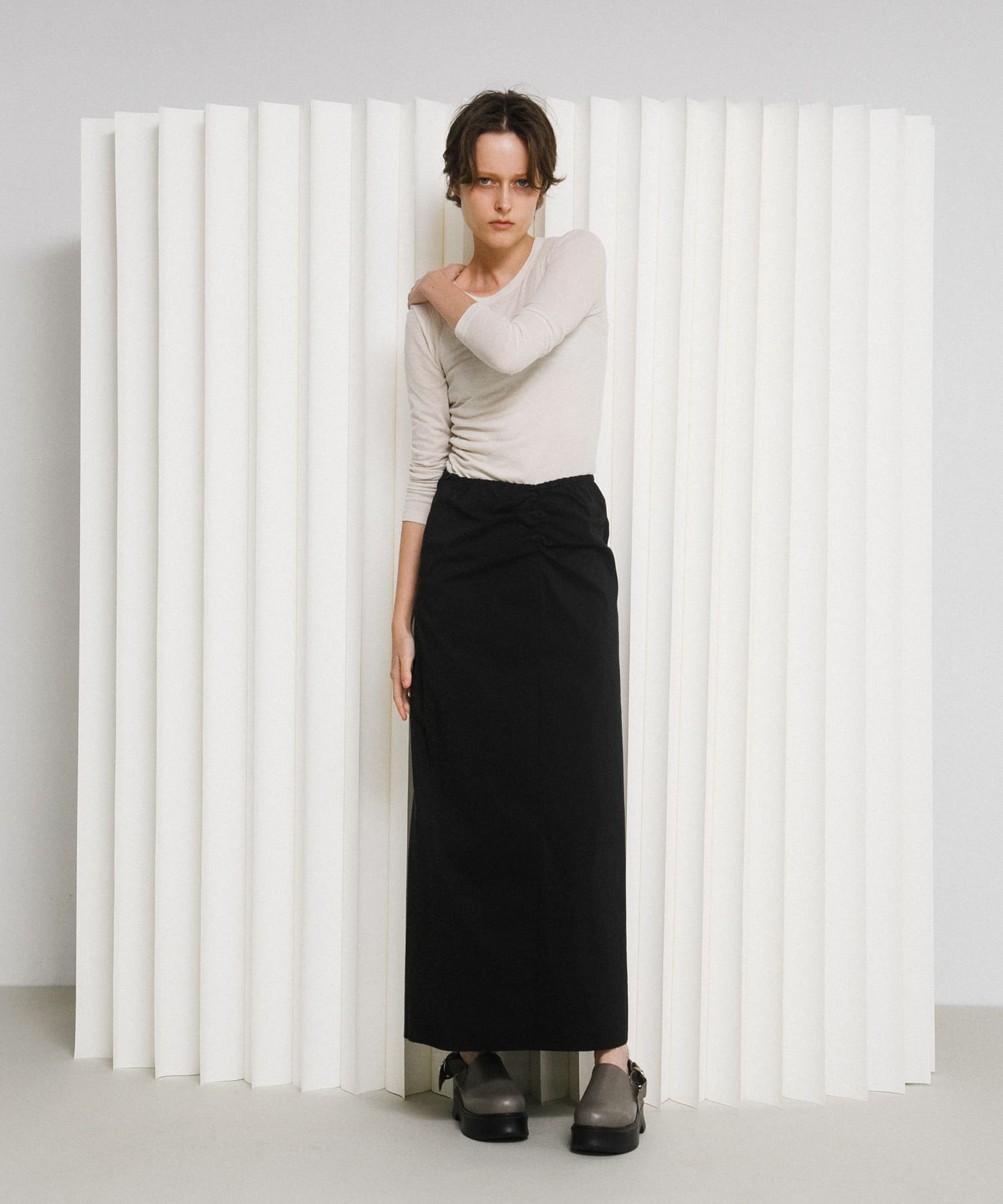 sleek long skirt