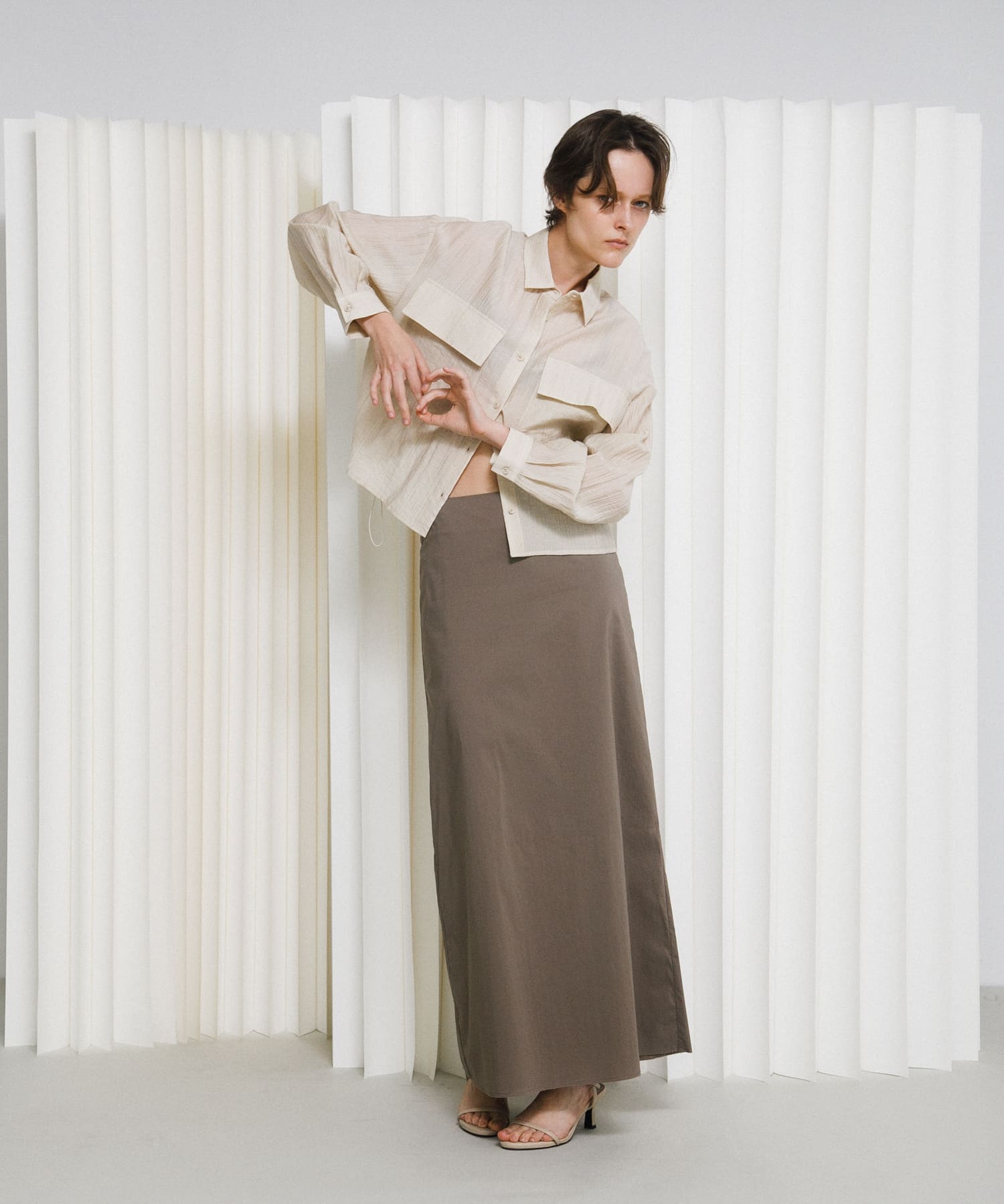 sleek long skirt