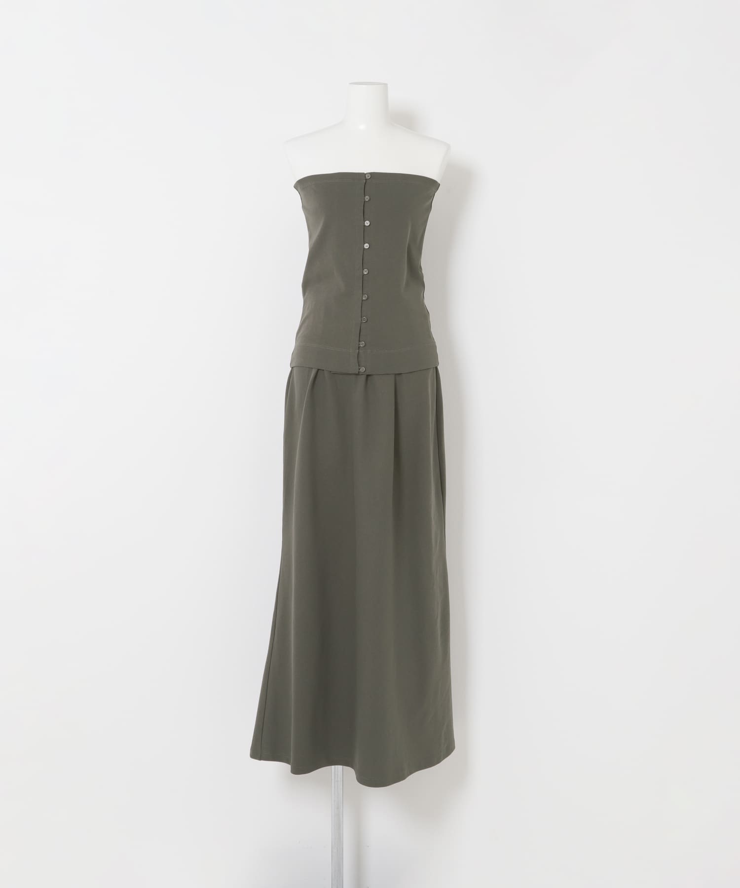 flare long  skirt  set シャドウ Free