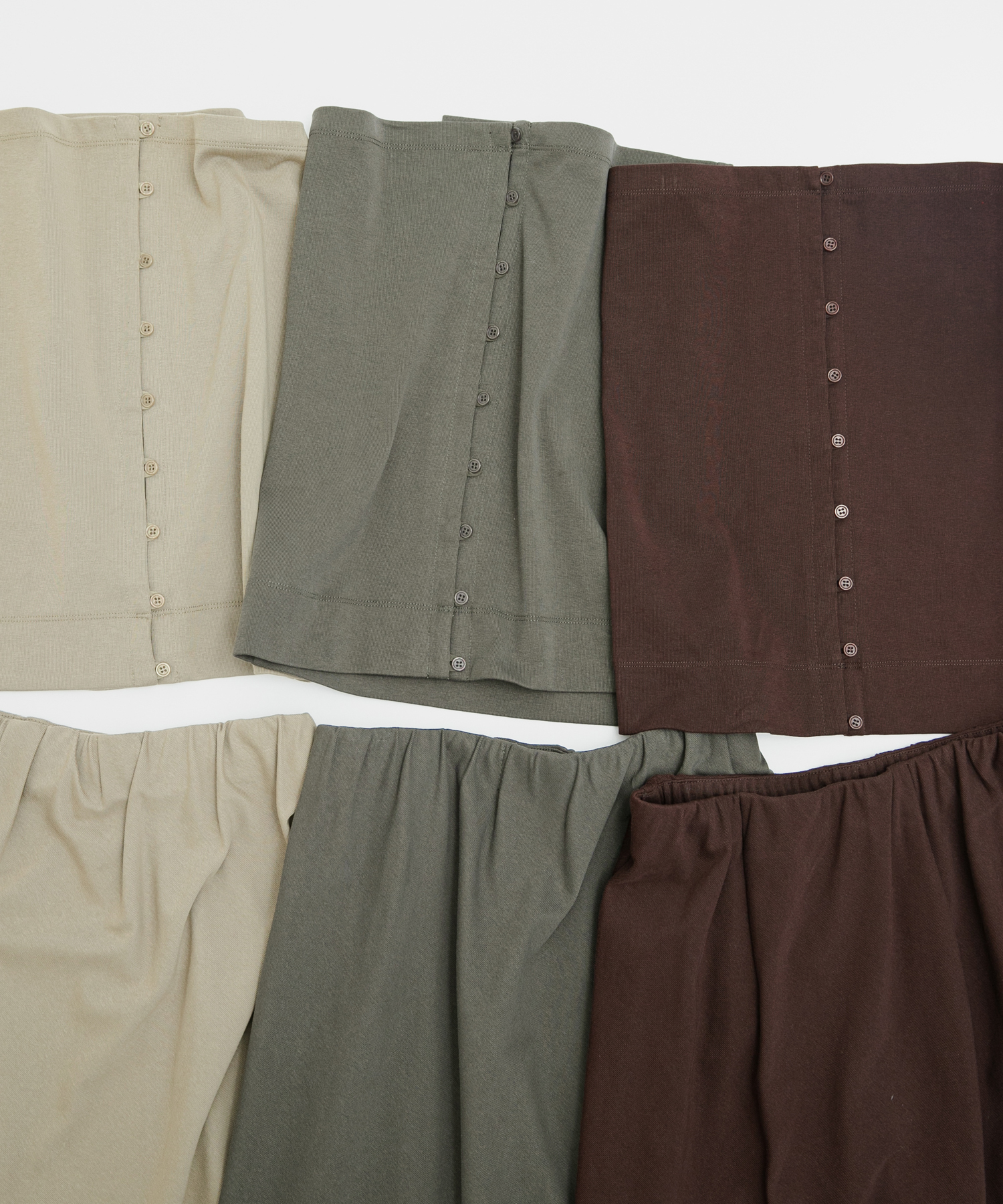 flare long  skirt  set チョコレート Free