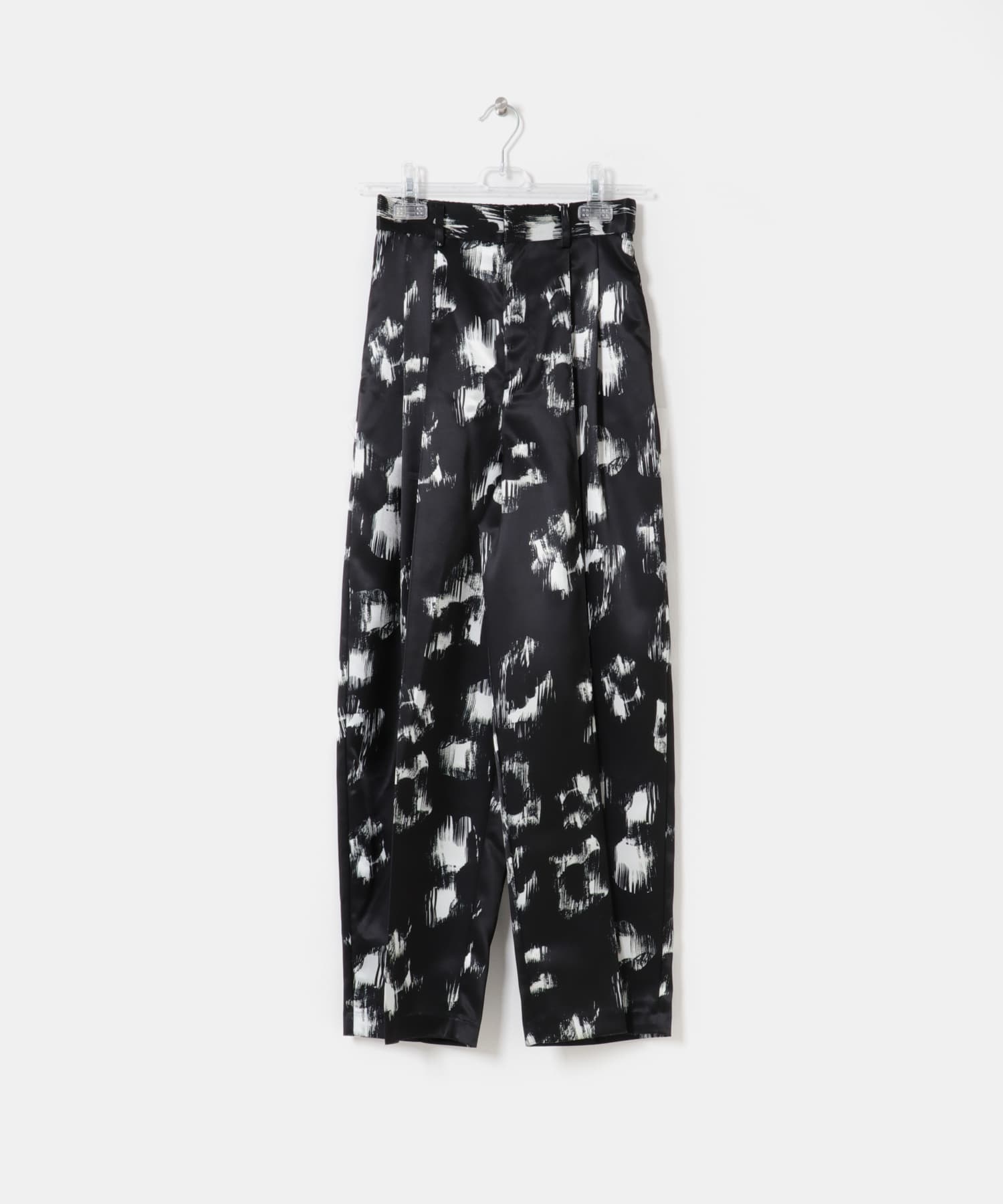 black flower pants フラワー Free