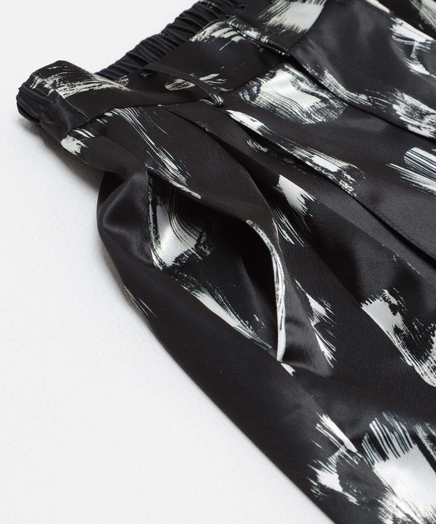 black flower pants フラワー Free