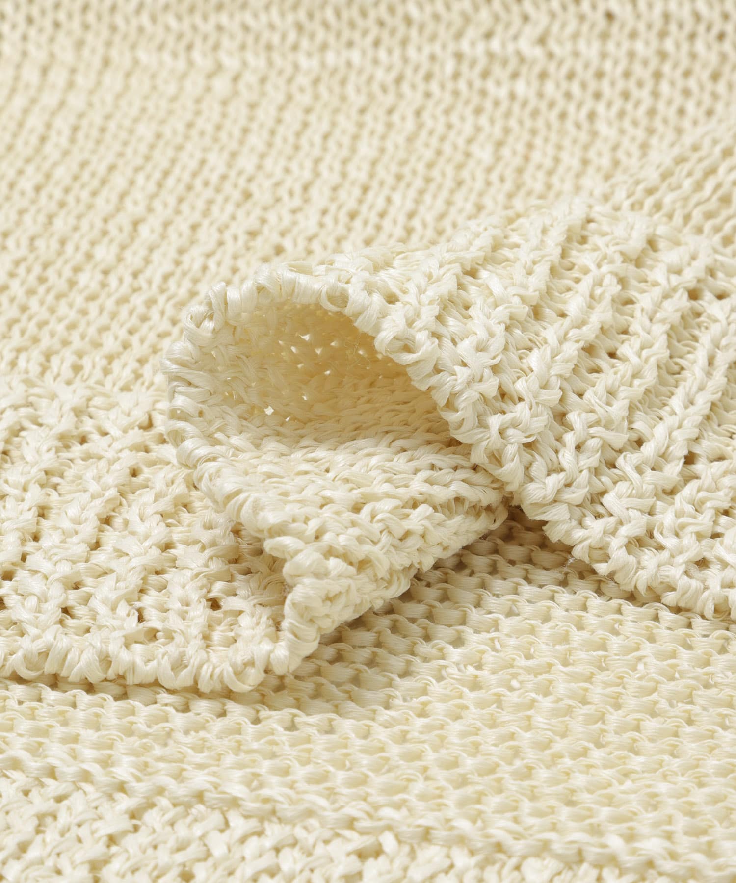 knit frill tunic クリーム Free