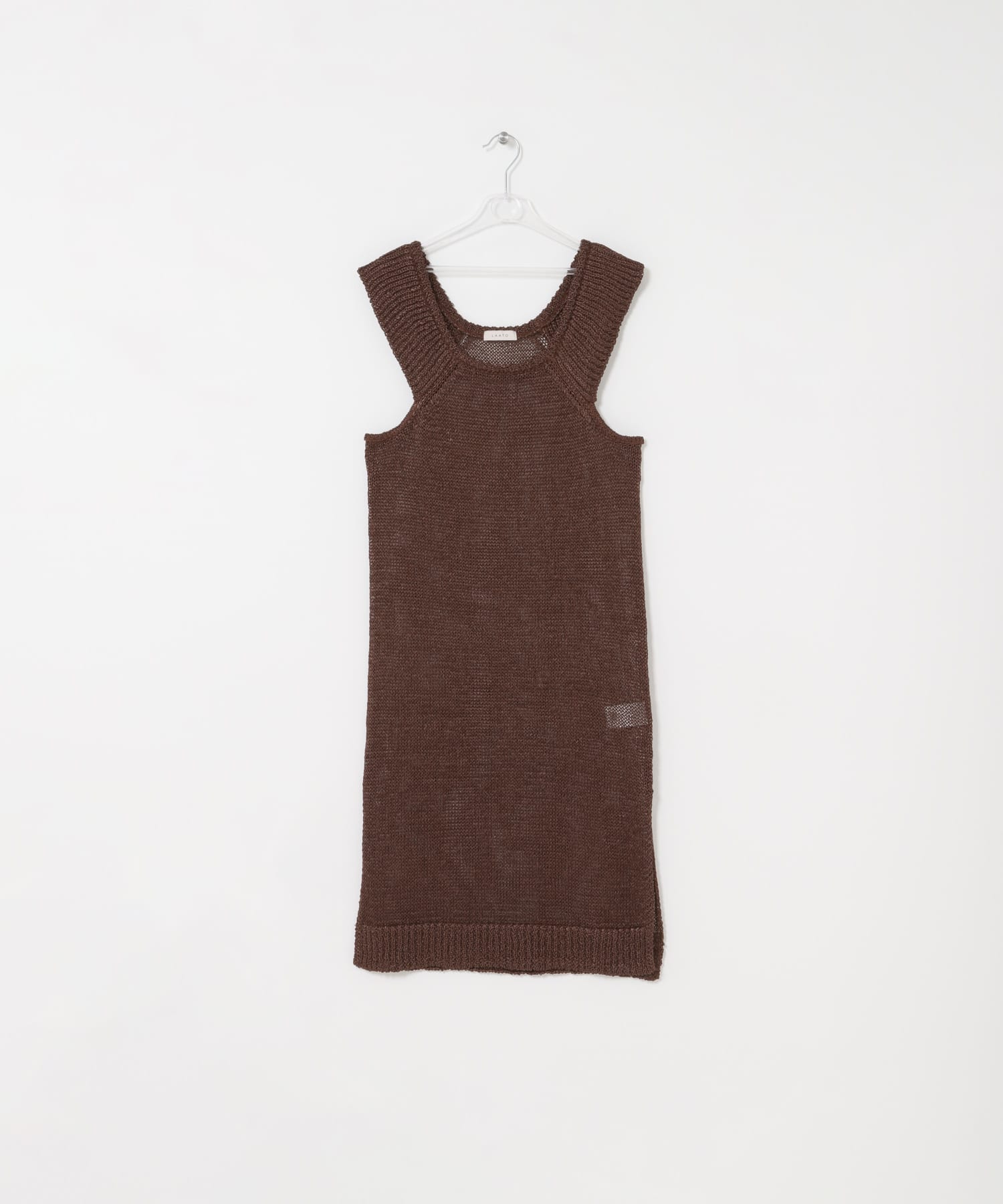 knit frill tunic サンゴ Free