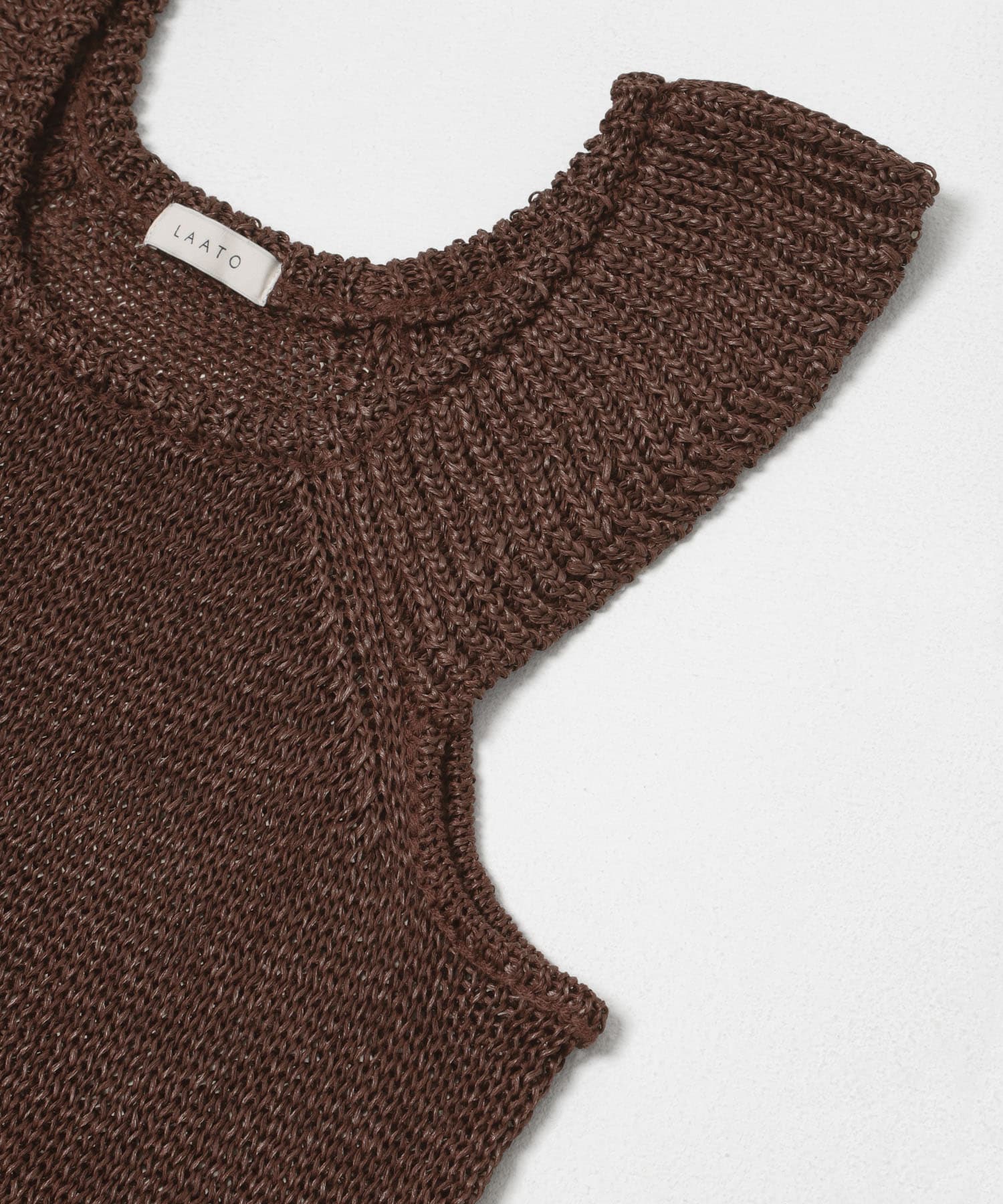 knit frill tunic サンゴ Free