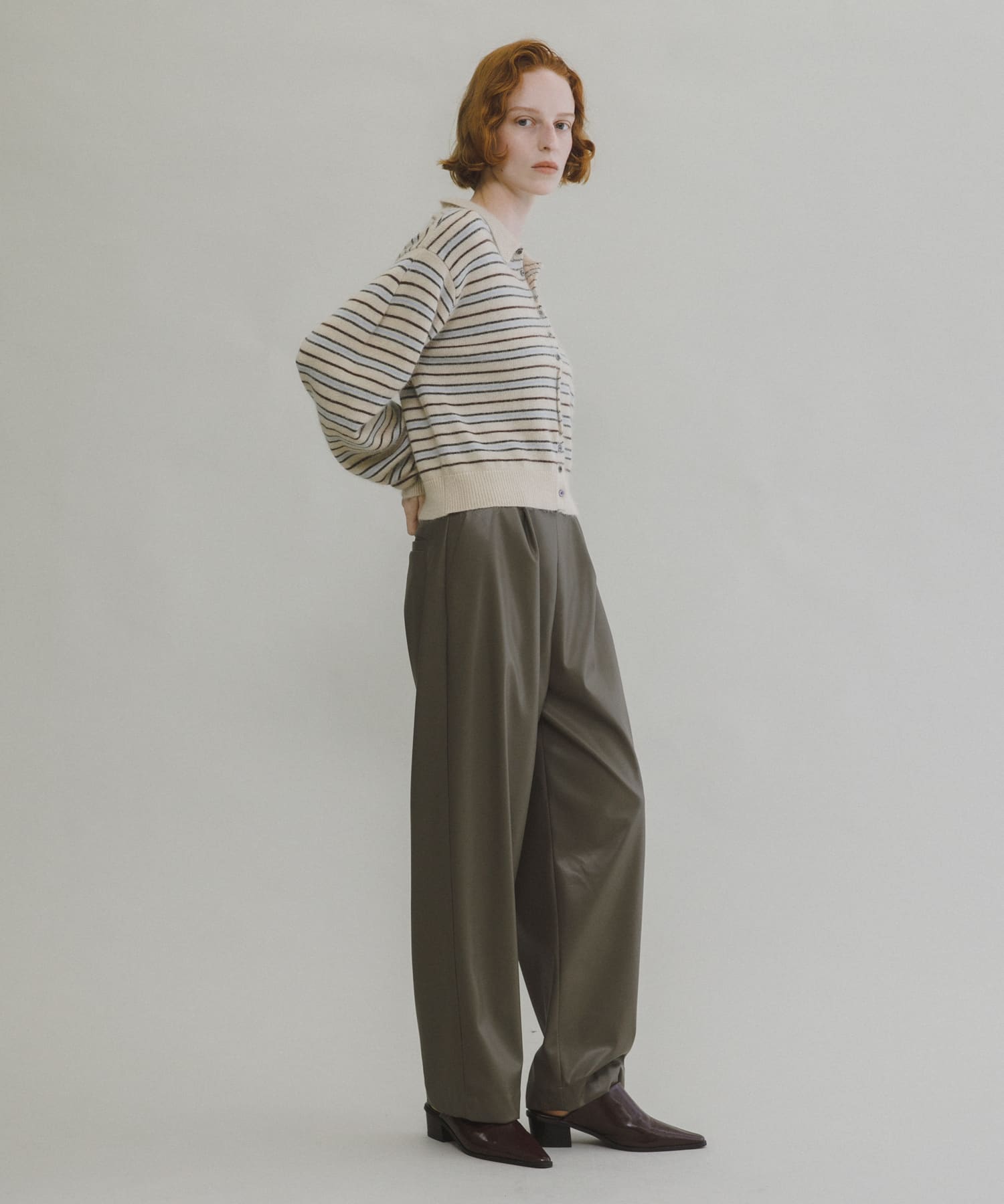 synthetic leather pants