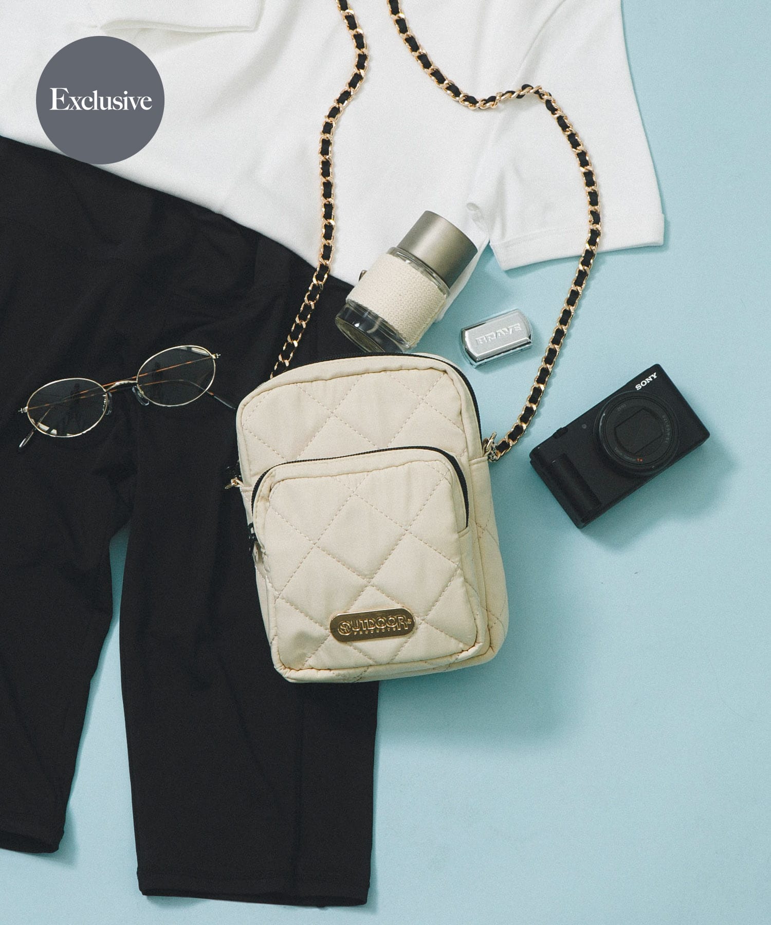 『別注』OUTDOOR PRODUCTS×hun RODESKO　QUILTING CHAIN