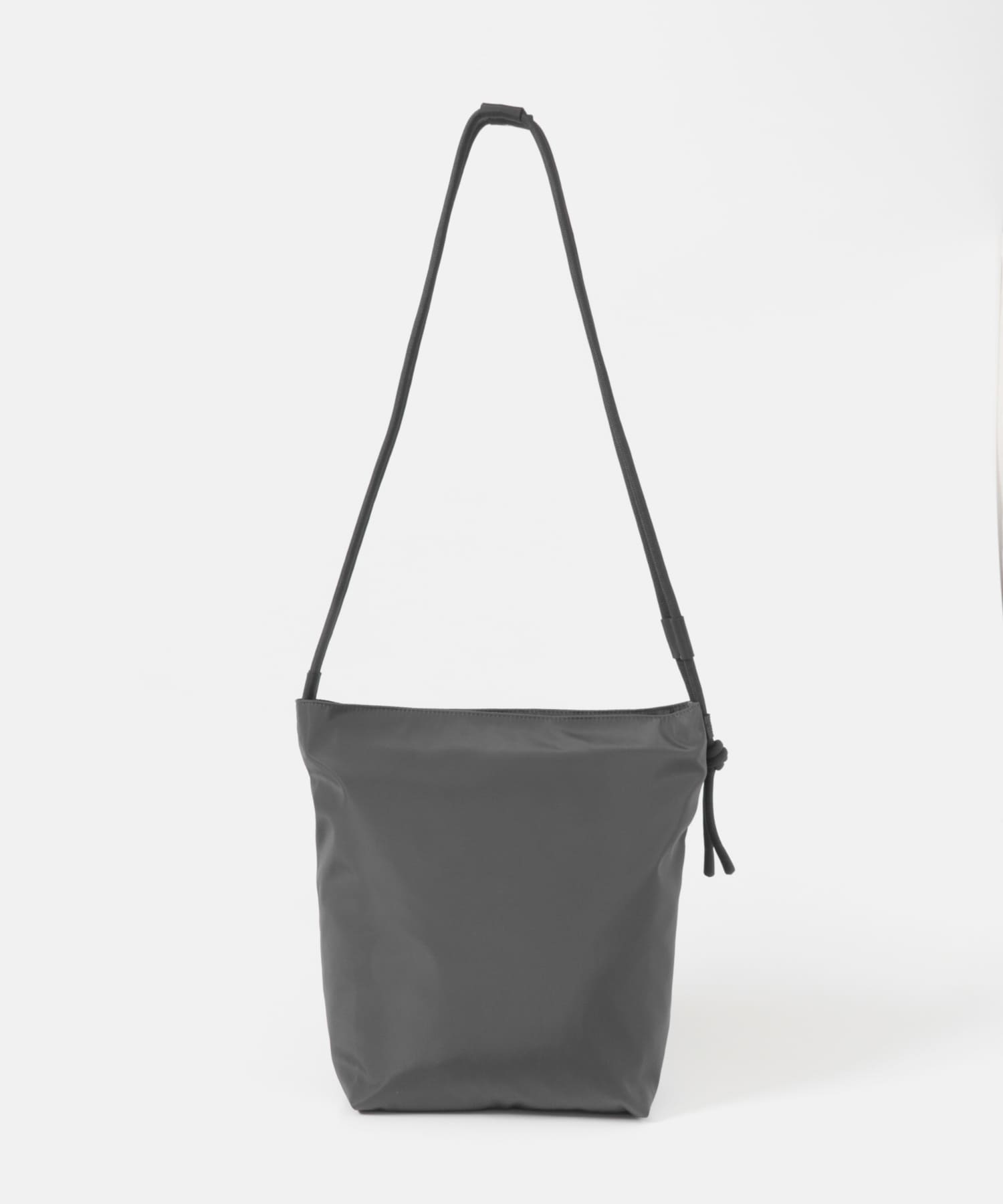 撥水コード紐ショルダーバッグ CHARCOAL One