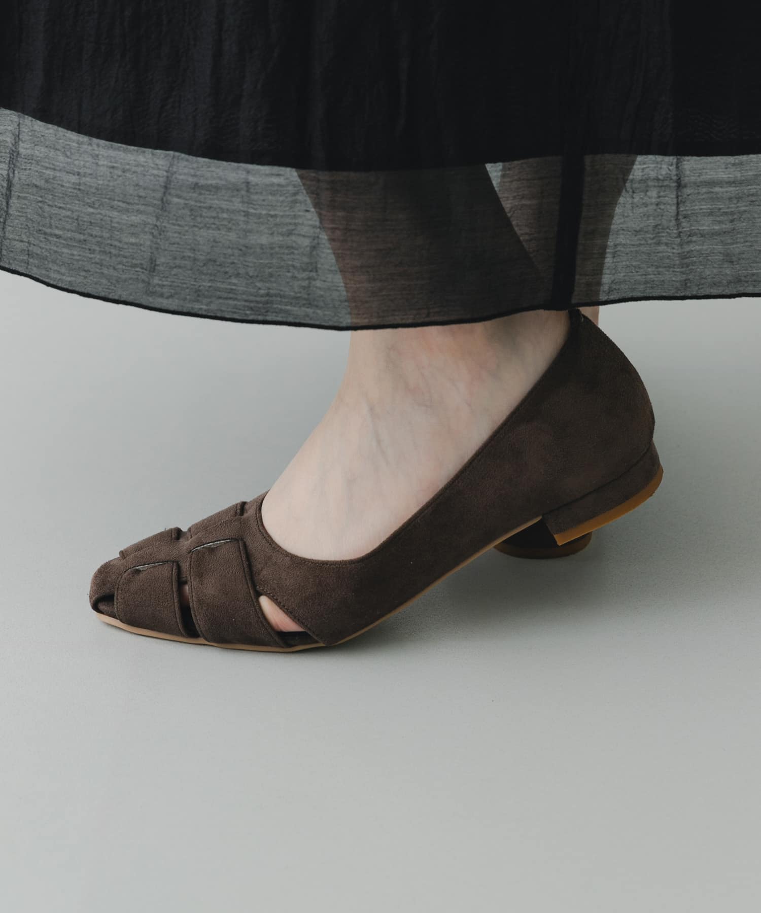 『MADE IN JAPAN』 1.5センチグルカパンプス BROWN 36
