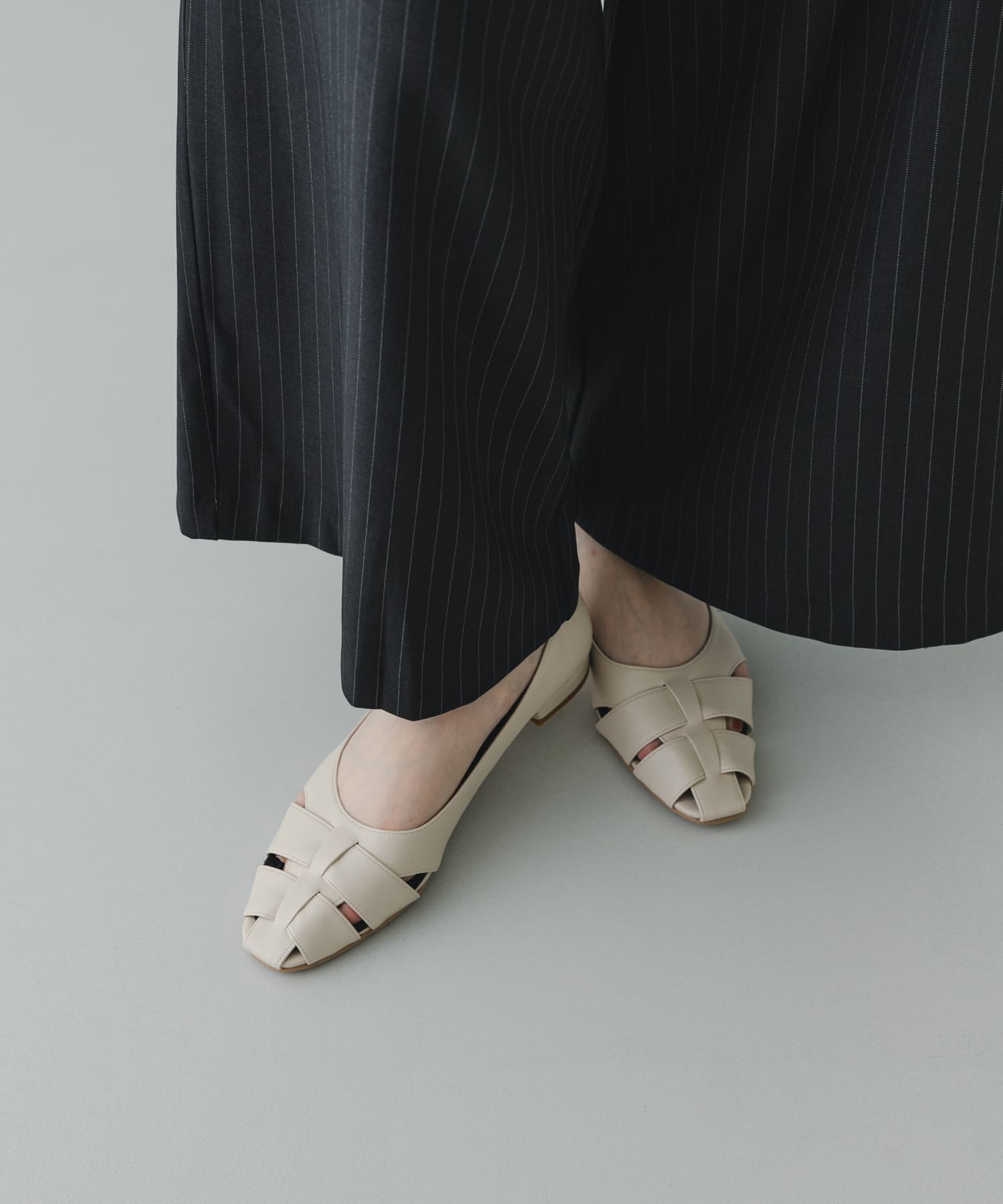 『MADE IN JAPAN』 1.5センチグルカパンプス IVORY 36