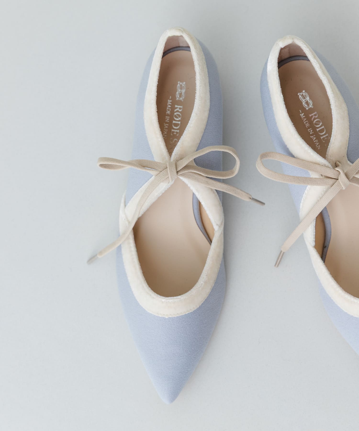 『MADE IN JAPAN』 3センチヒールリボンパンプス SAXxOFF 36