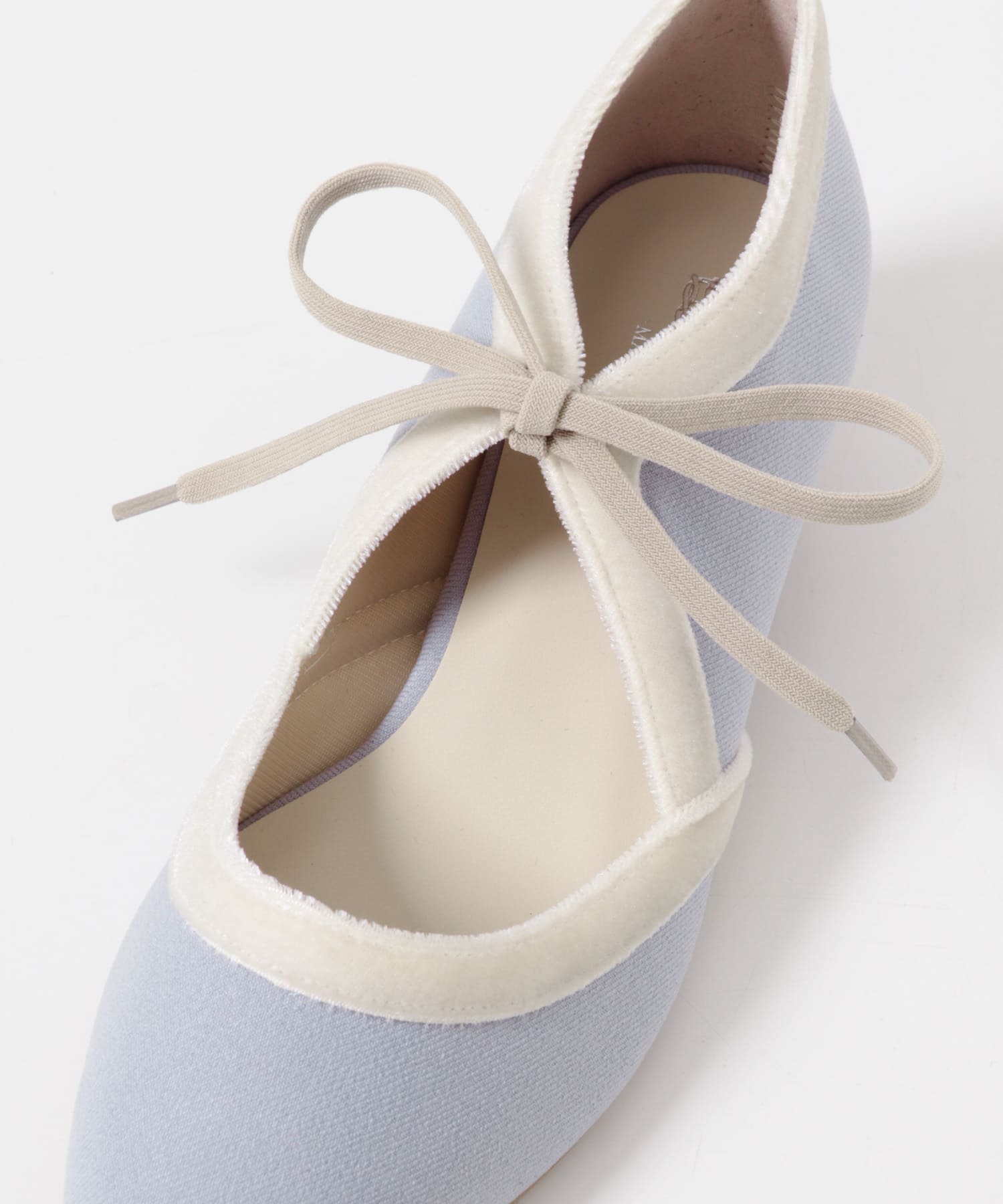 『MADE IN JAPAN』 3センチヒールリボンパンプス SAXxOFF 36