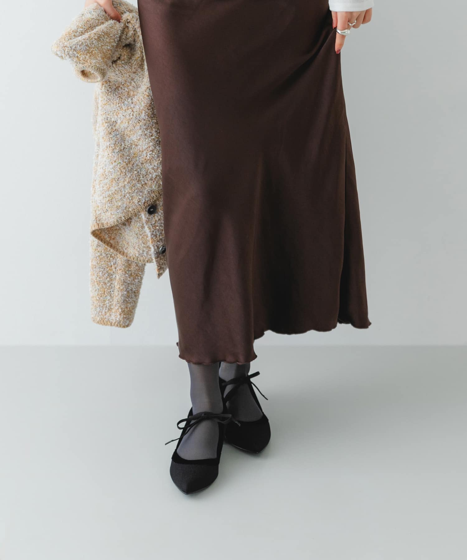 『MADE IN JAPAN』 3センチヒールリボンパンプス BLKxBLK 36