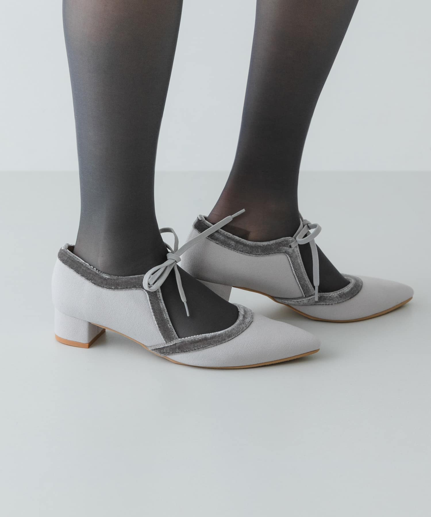 『MADE IN JAPAN』 3センチヒールリボンパンプス