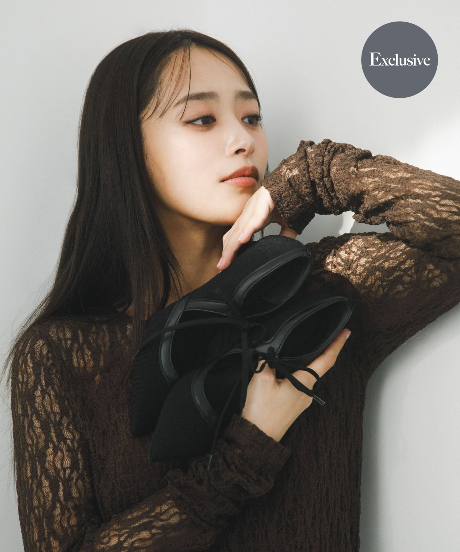 『別注』AJUGA.×RODE SKO　『MADE IN JAPAN』チャンキーヒールリボンパンプス