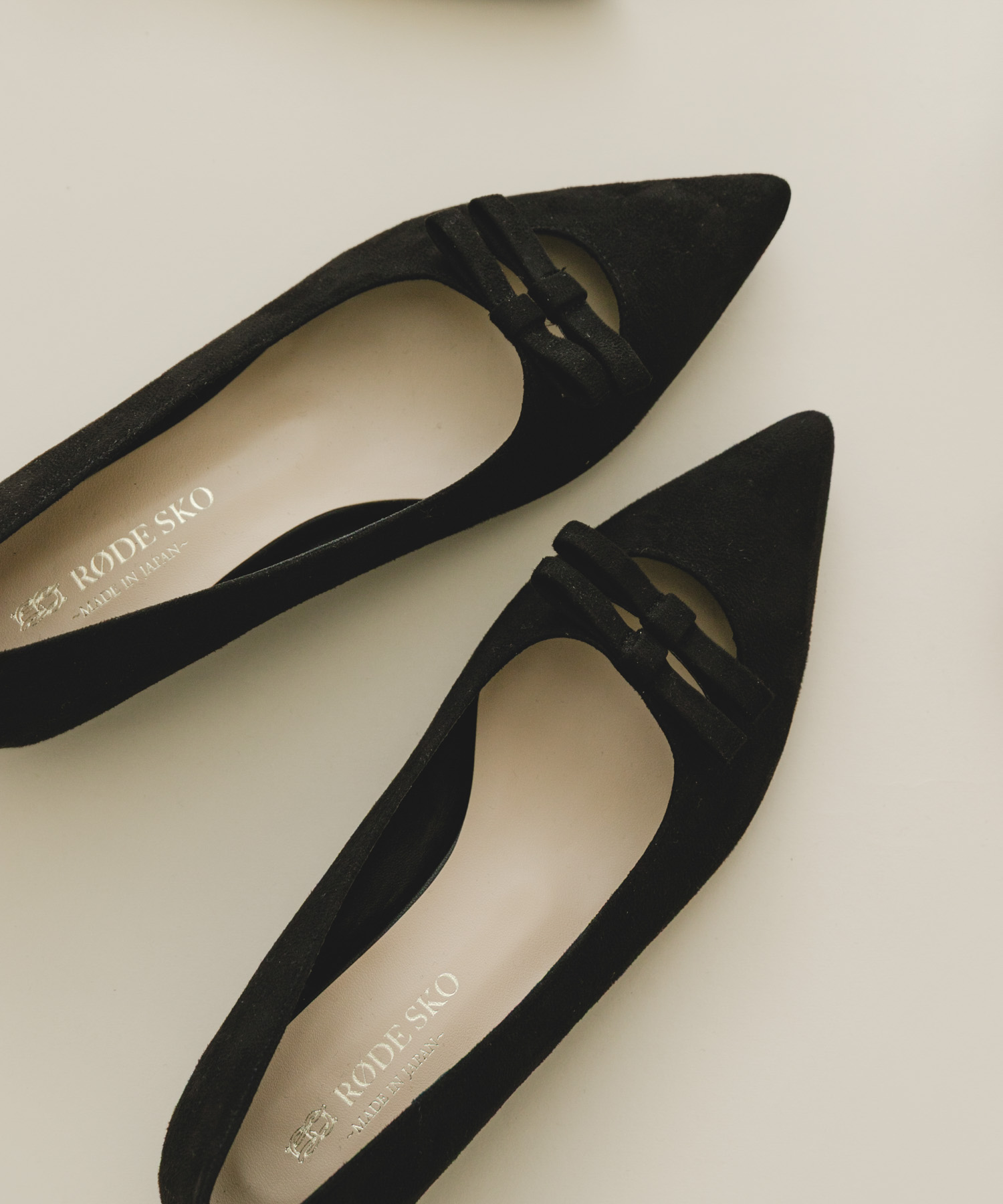 『MADE IN JAPAN』 ダブルリボンフラットパンプス