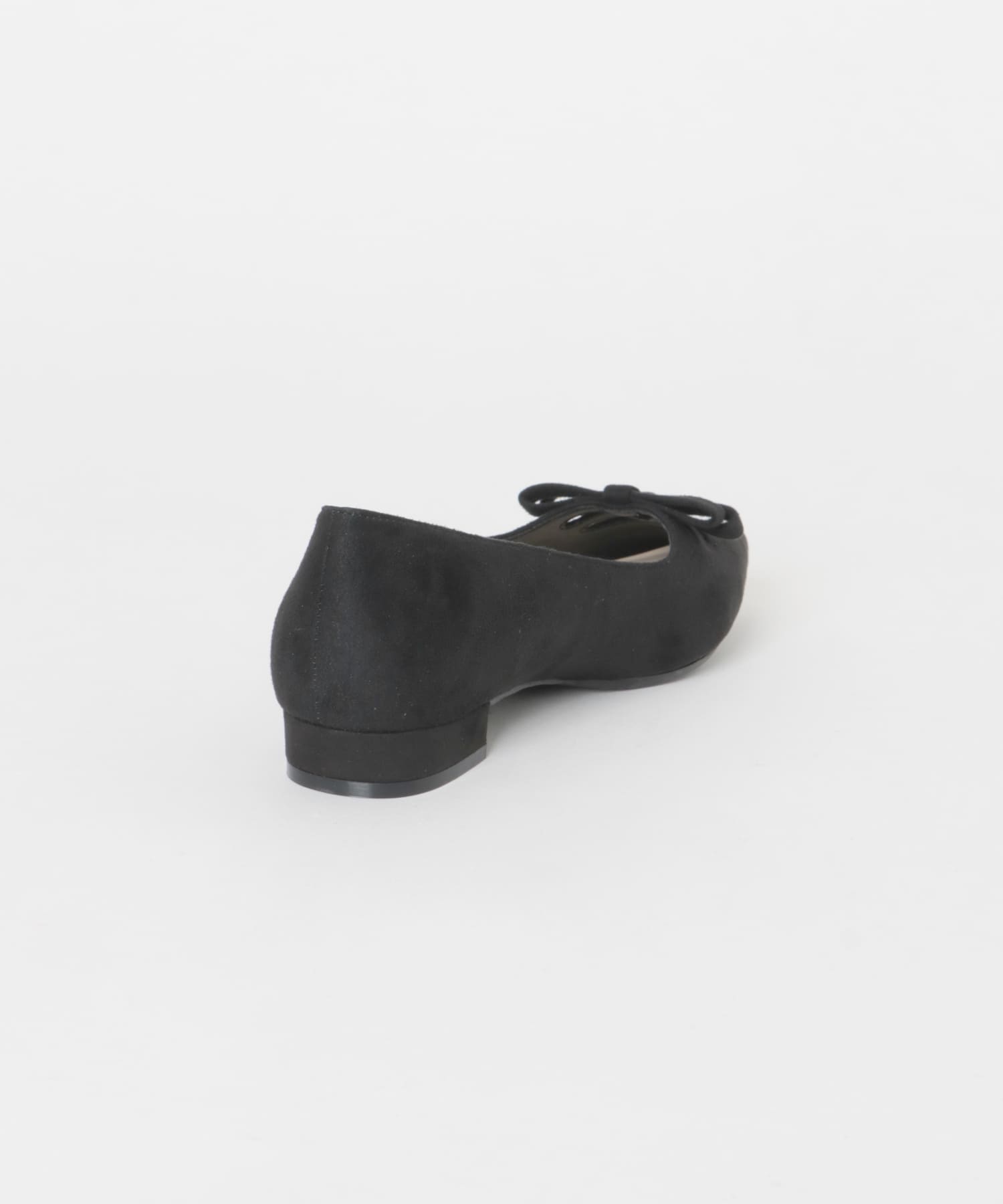 『MADE IN JAPAN』 ダブルリボンフラットパンプス BLACK 36