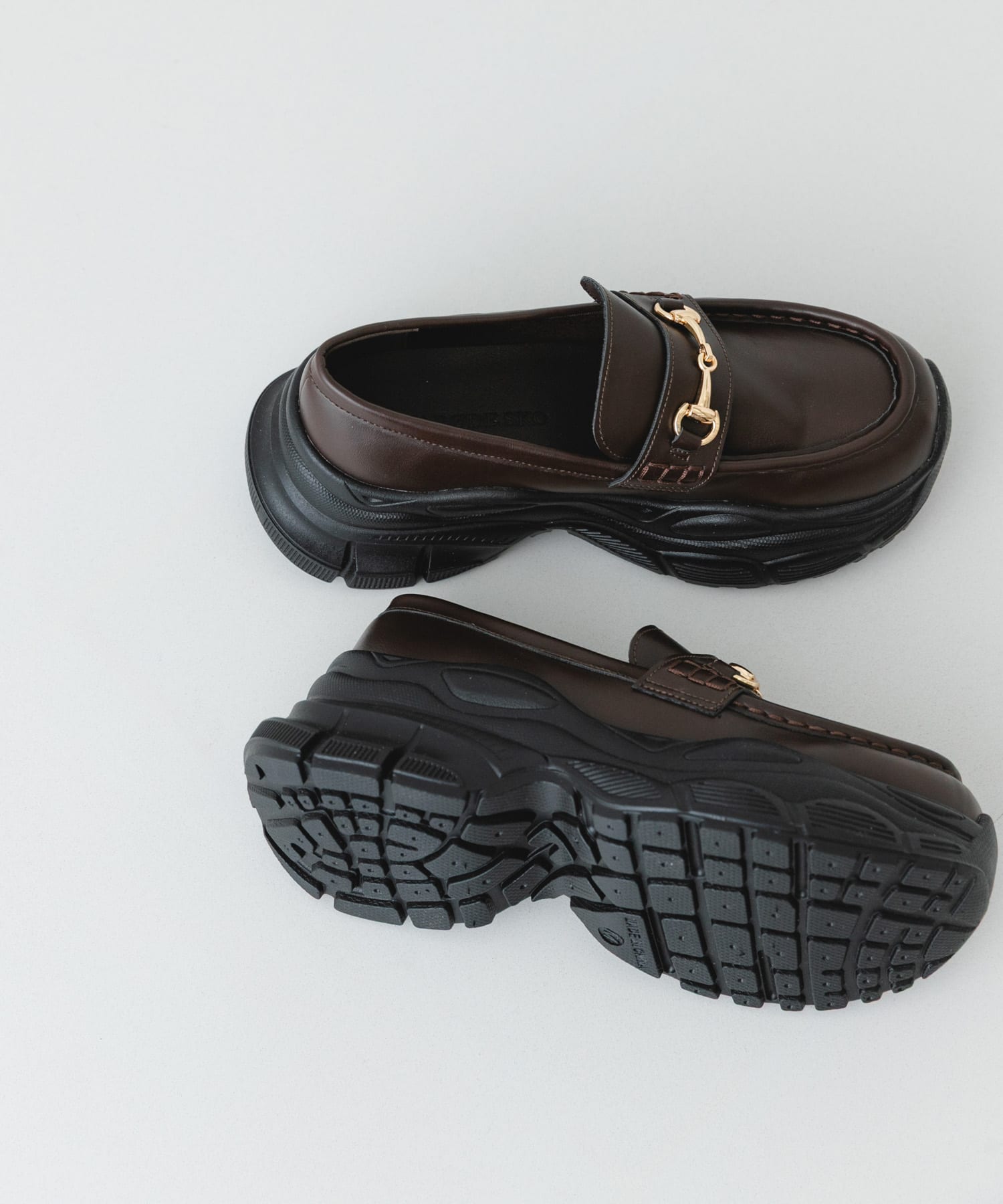 ボリュームソールビットローファー BROWN 36