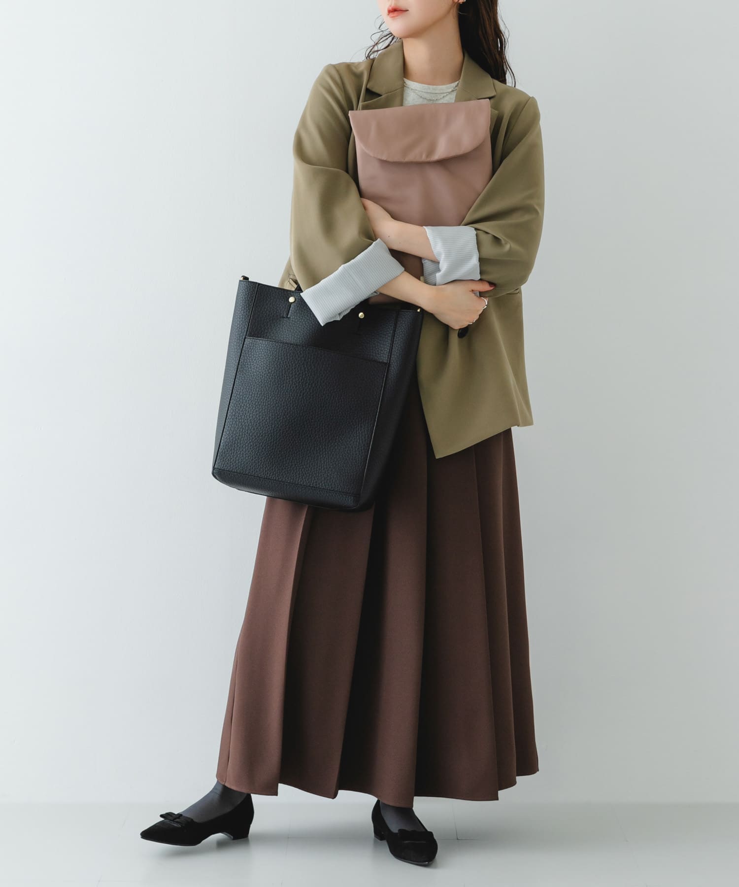 スリーブケース付2WAYトートバッグ BLACK One