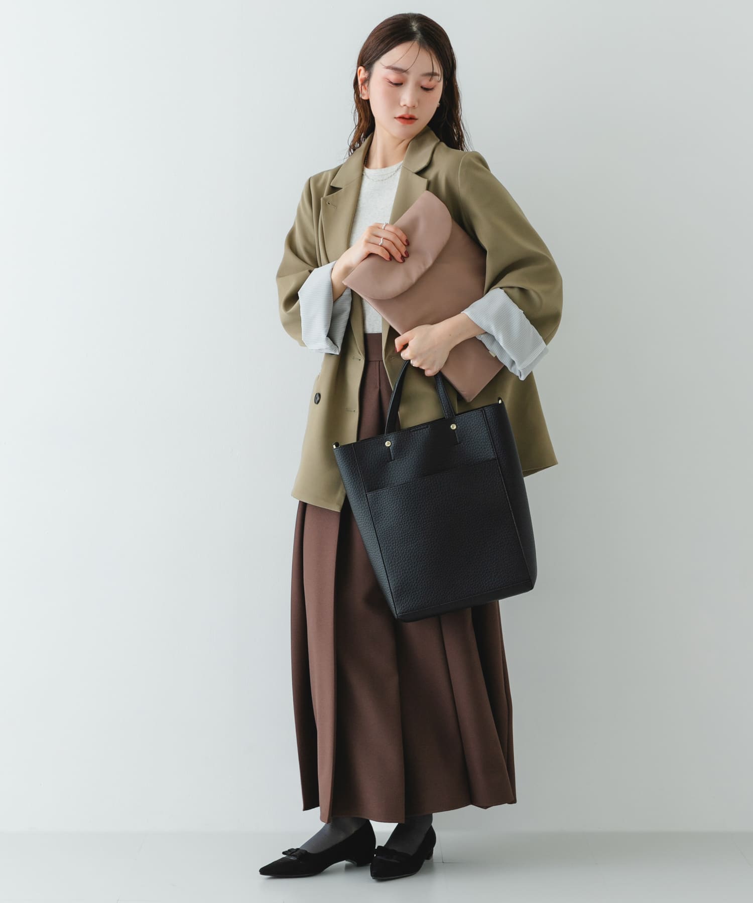 スリーブケース付2WAYトートバッグ BLACK One