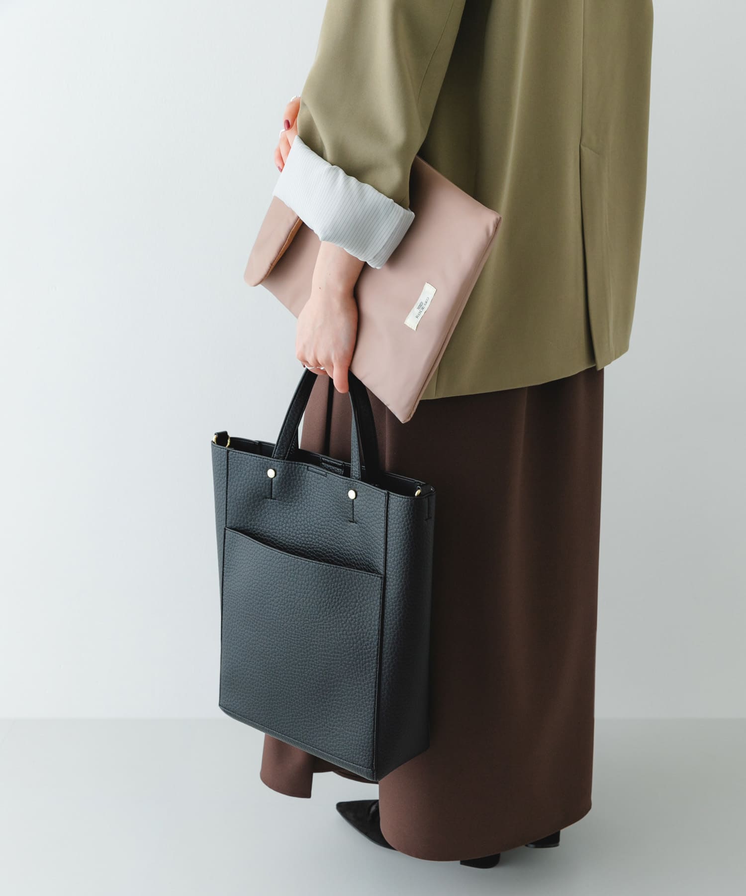 スリーブケース付2WAYトートバッグ BLACK One