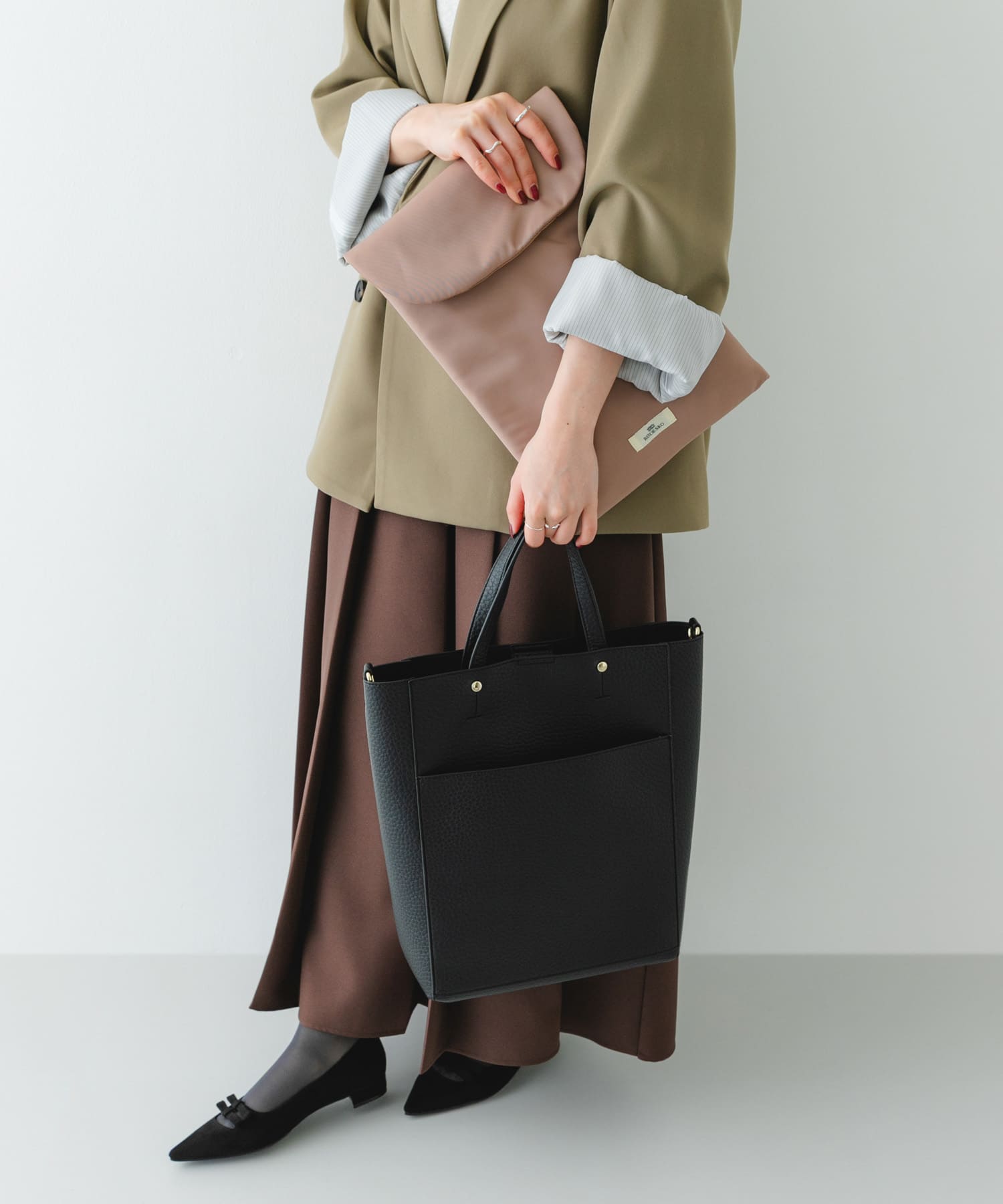 スリーブケース付2WAYトートバッグ BLACK One