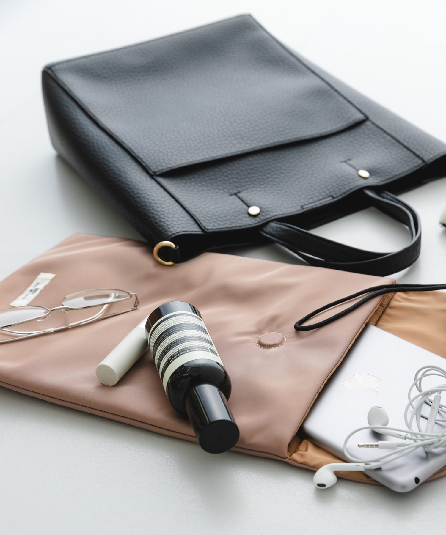 スリーブケース付2WAYトートバッグ BLACK One