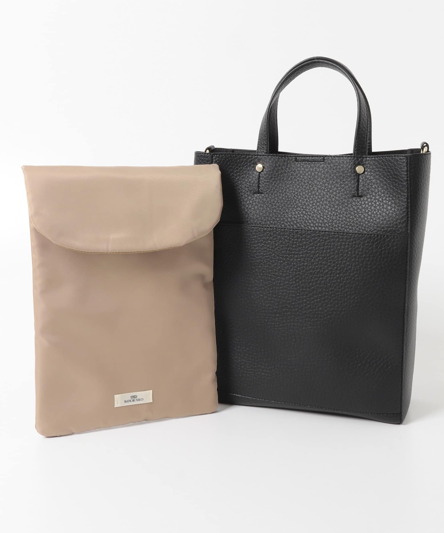 スリーブケース付2WAYトートバッグ BLACK One