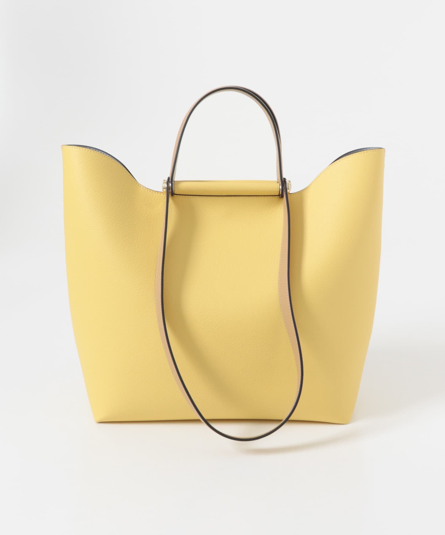 2ハンドルデザイントートバッグ YELLLOW One