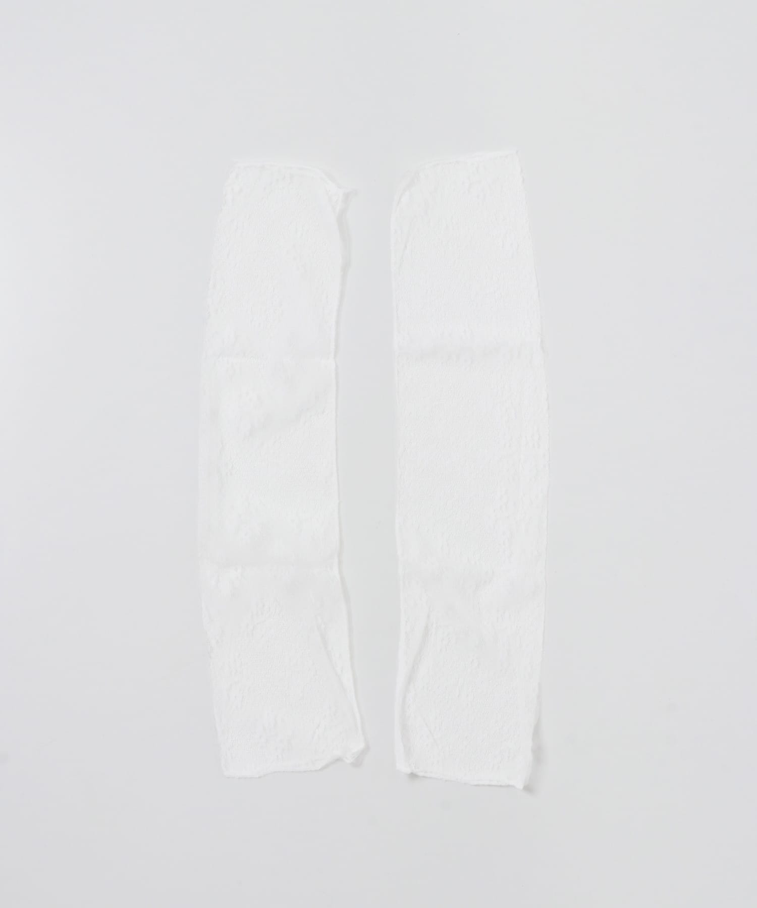 レースアームカバー WHITE One