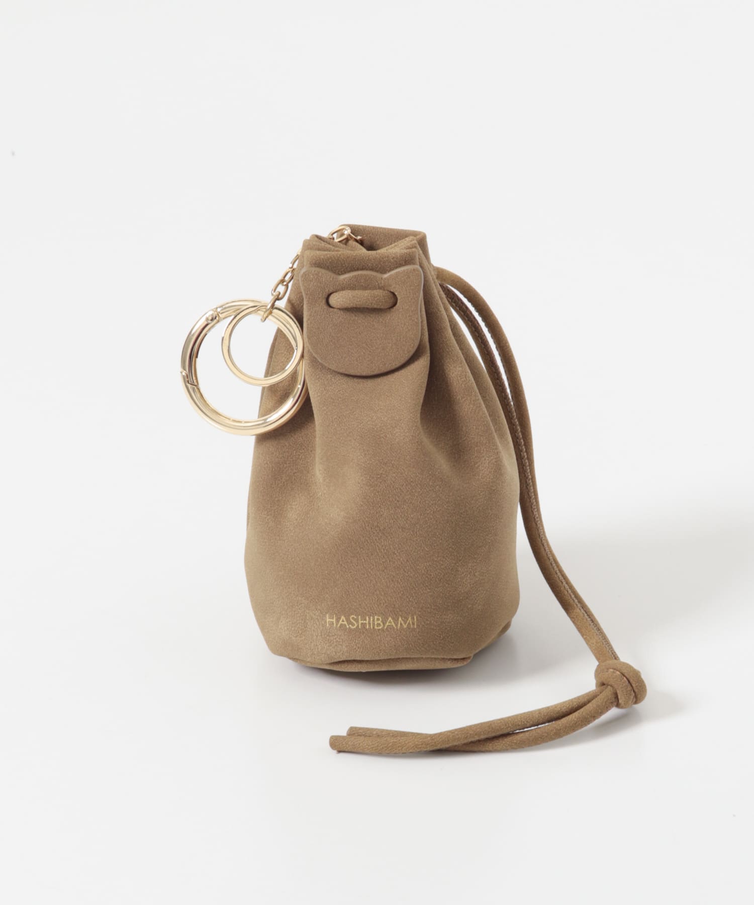 『別注』Hashibami×RODESKO　スエードバッグチャーム CAMEL One