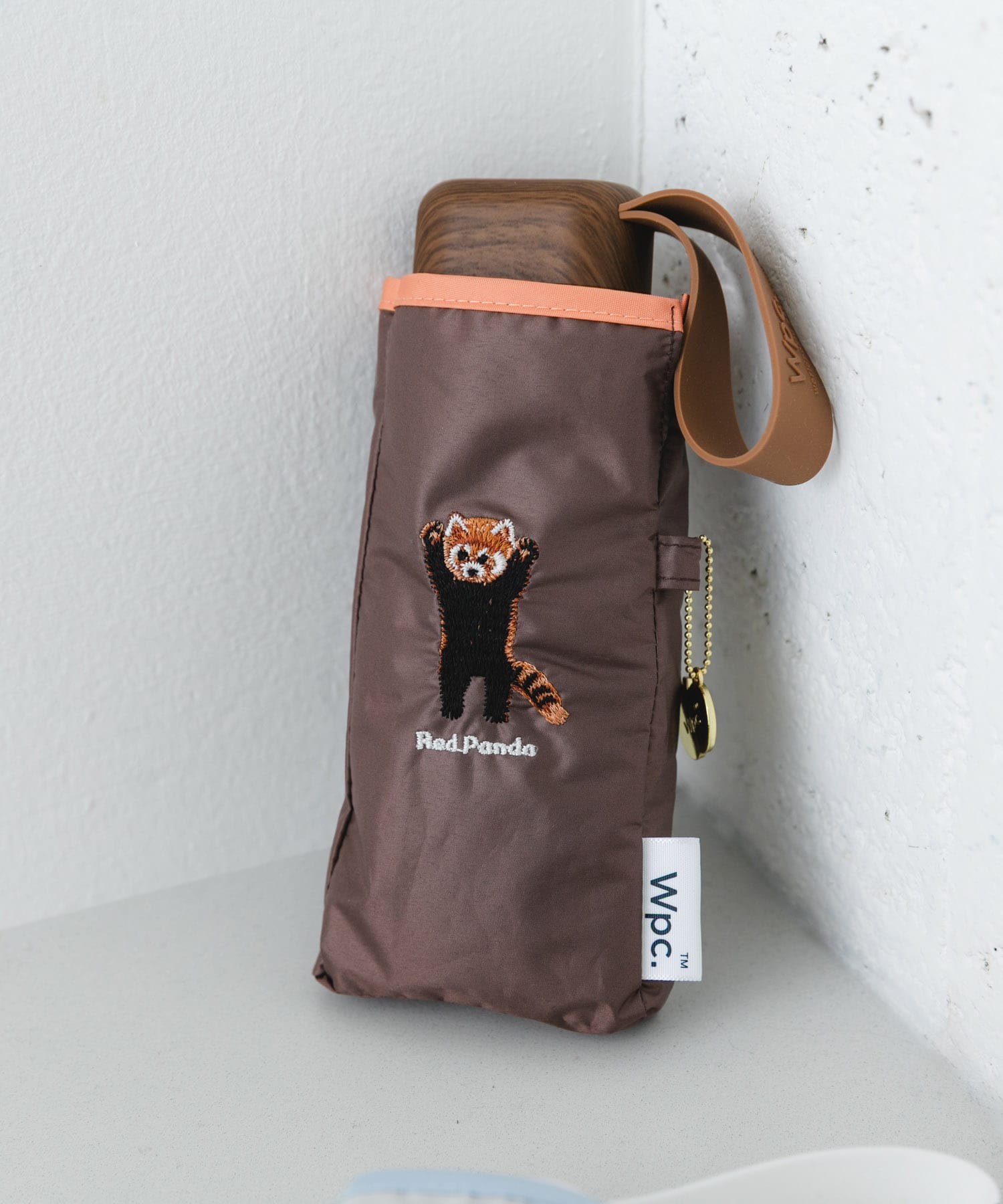 Wpc.　アニマル刺繍日傘 BROWN One