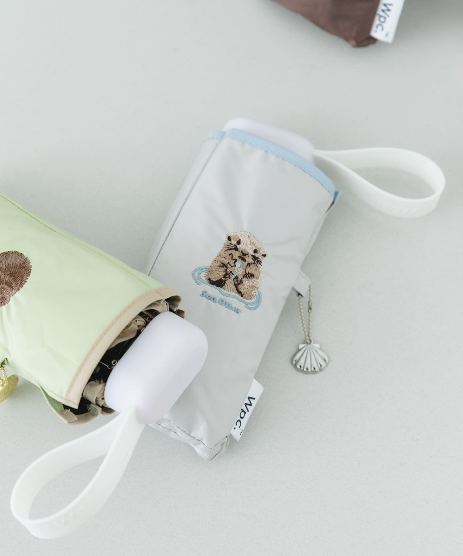 Wpc.　アニマル刺繍日傘 L.GRAY One