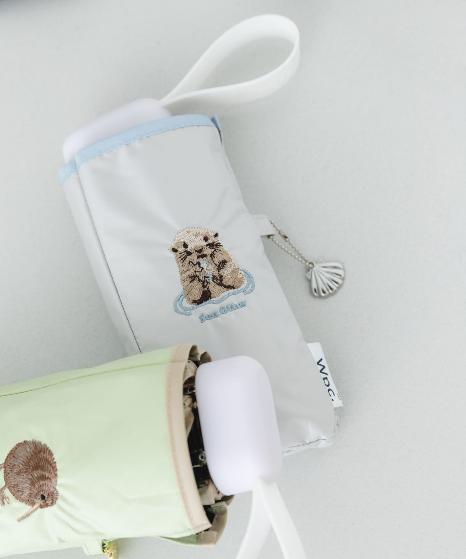 Wpc.　アニマル刺繍日傘 L.GRAY One