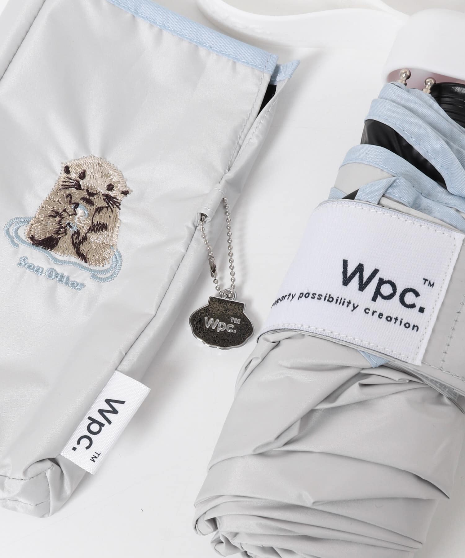 Wpc.　アニマル刺繍日傘 L.GRAY One