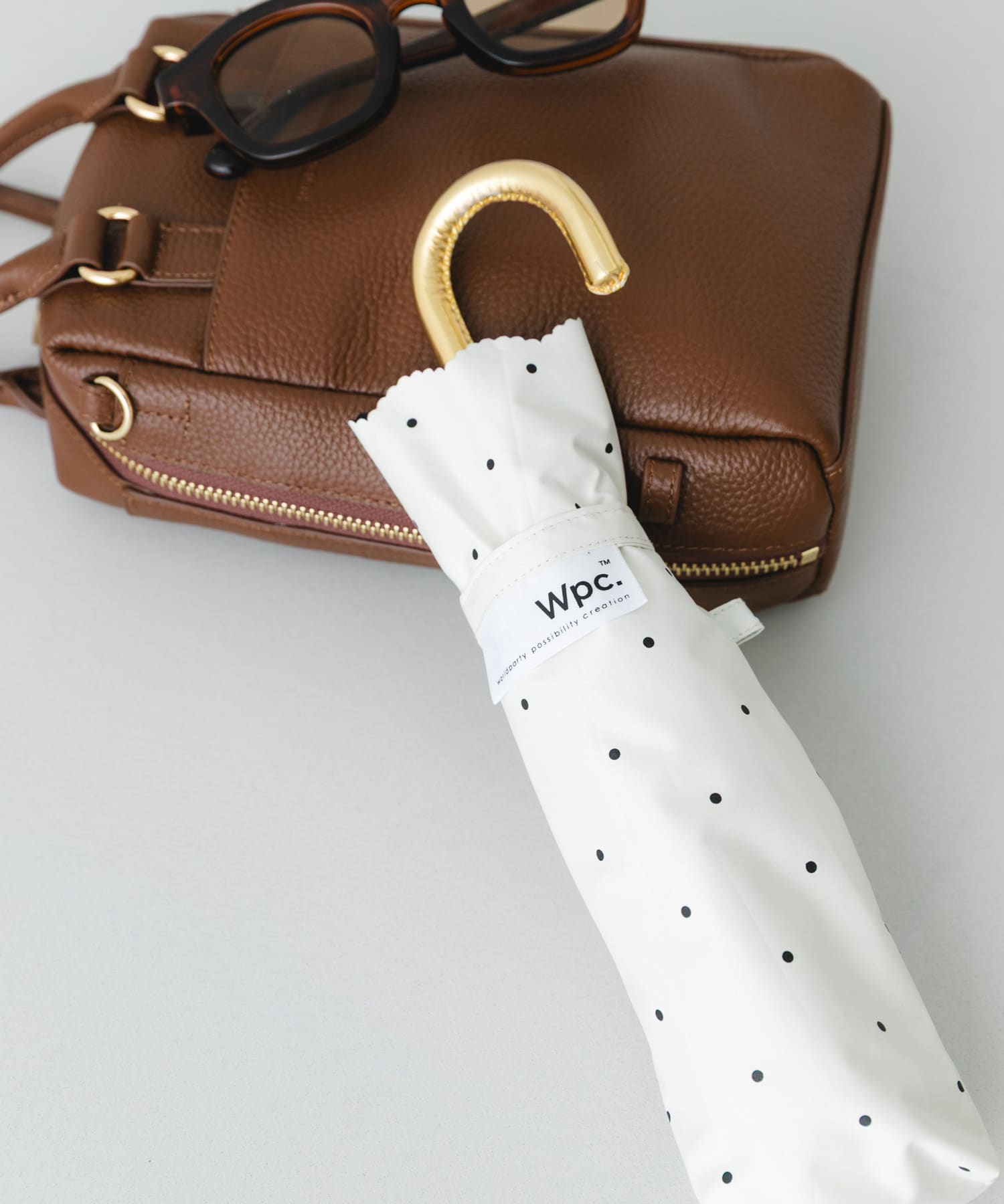 Wpc.　レースカットドット日傘 OFF One