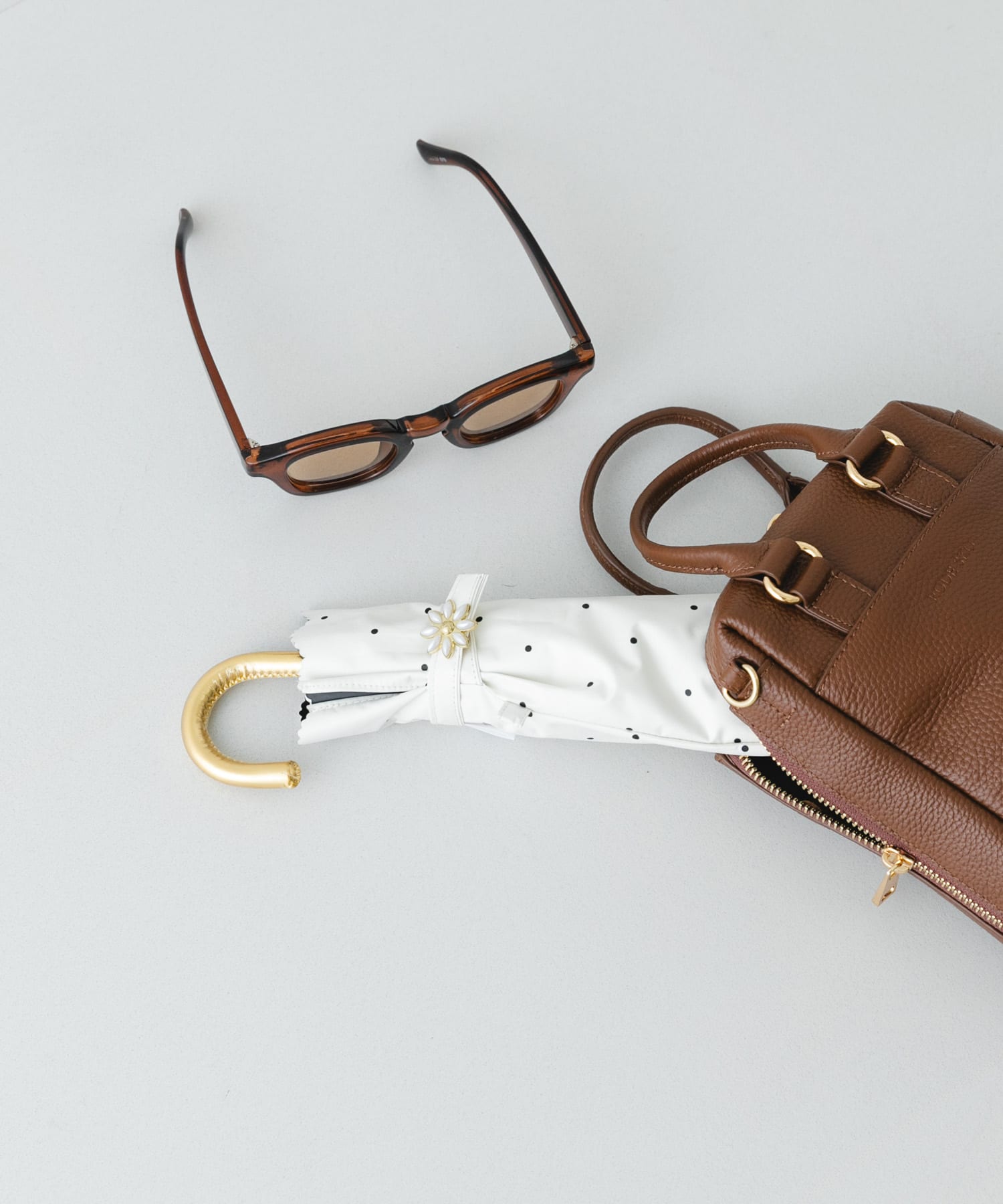 Wpc.　レースカットドット日傘 OFF One