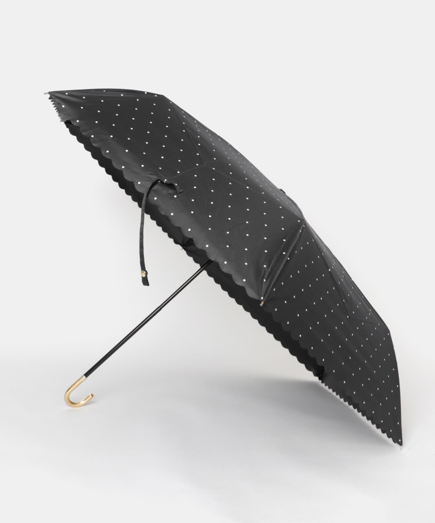 Wpc.　レースカットドット日傘 BLACK One